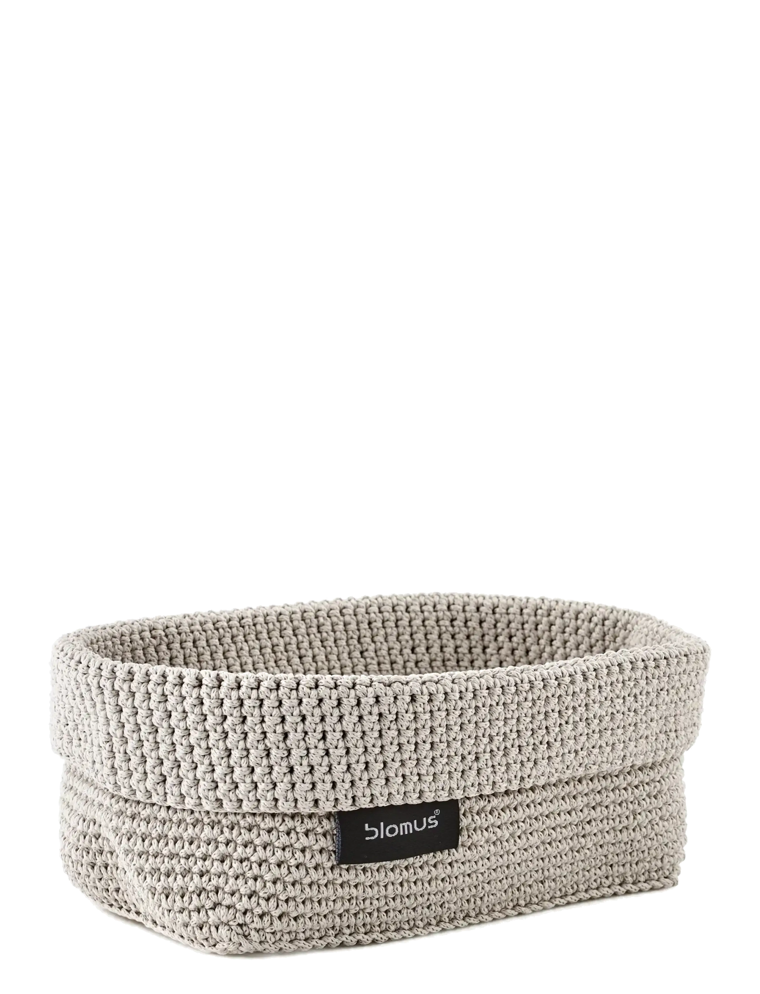 Blomus - Crochet Rope Basket L - 20 x 12 x 9 cm - TELA - Sand - sand - 1