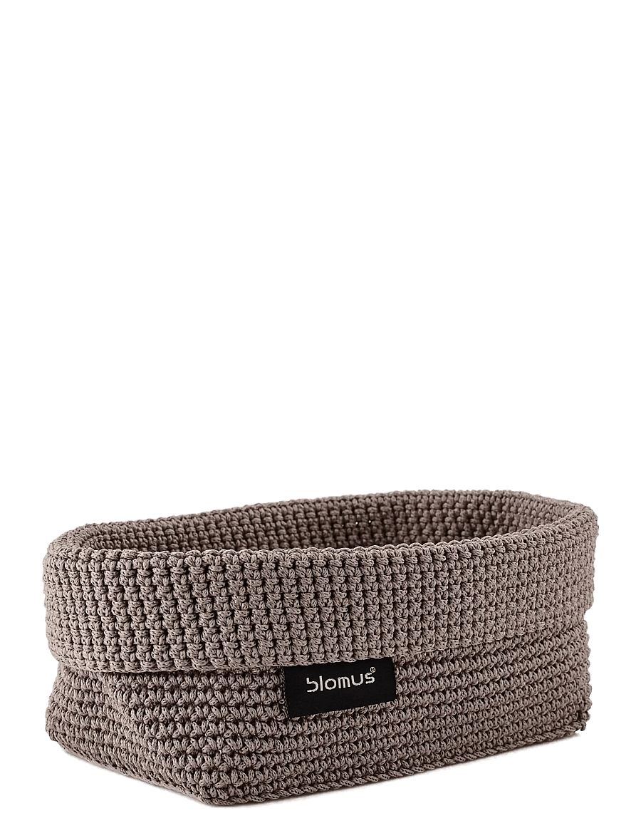 Blomus - Crochet Rope Basket L - 20 x 12 x 9 cm - TELA - Taupe - lebensmittellagerung - taupe - 0