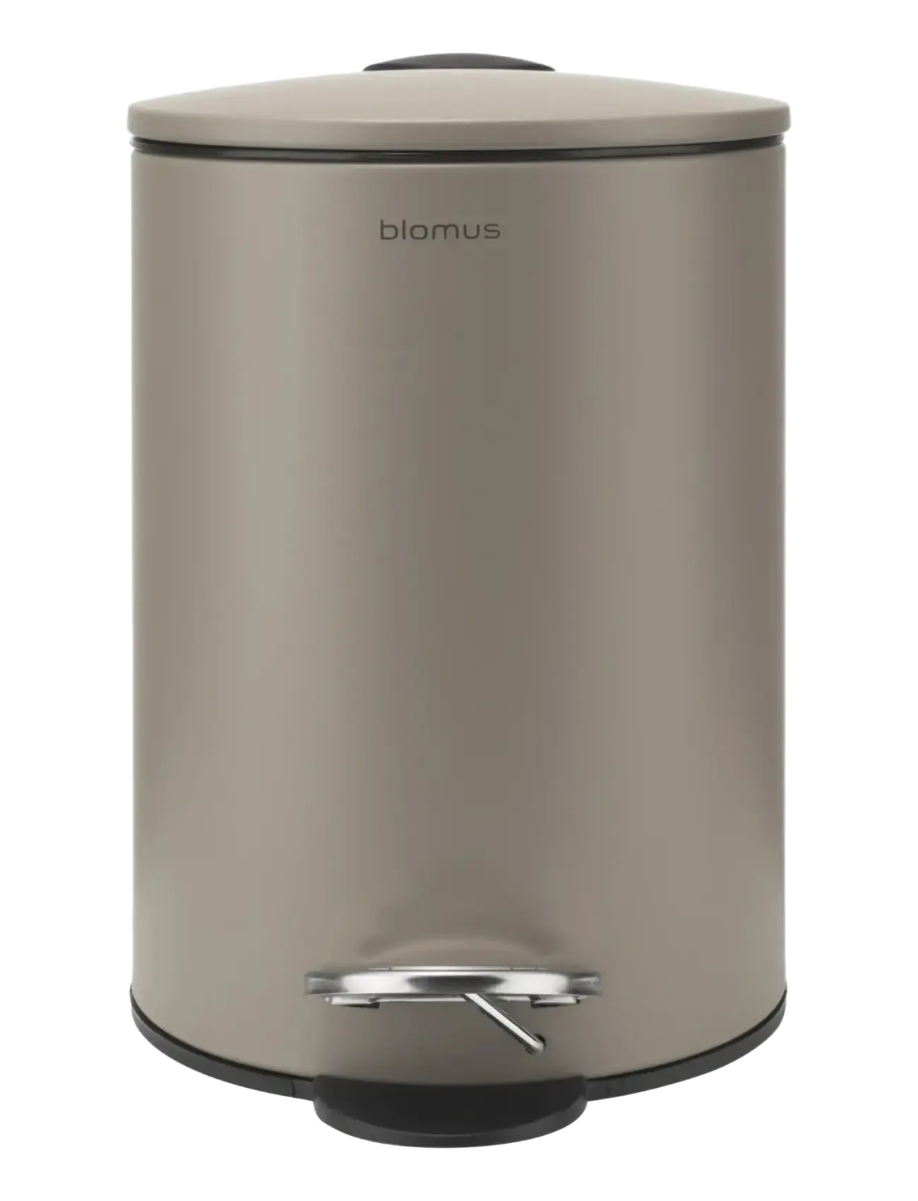 Blomus Pedal Bin Ø 17 Cmn, 3 L Tubo Taupe, 21.5 cm, Storage, Beige - Paper Bins, Homeware