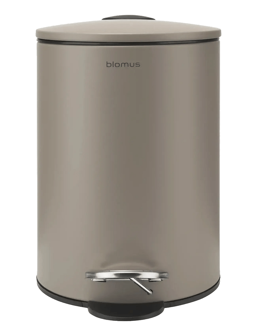 Blomus - Pedal Bin - Ø 17 cmn, 3 L - TUBO - Taupe - papierkörbe - taupe - 0