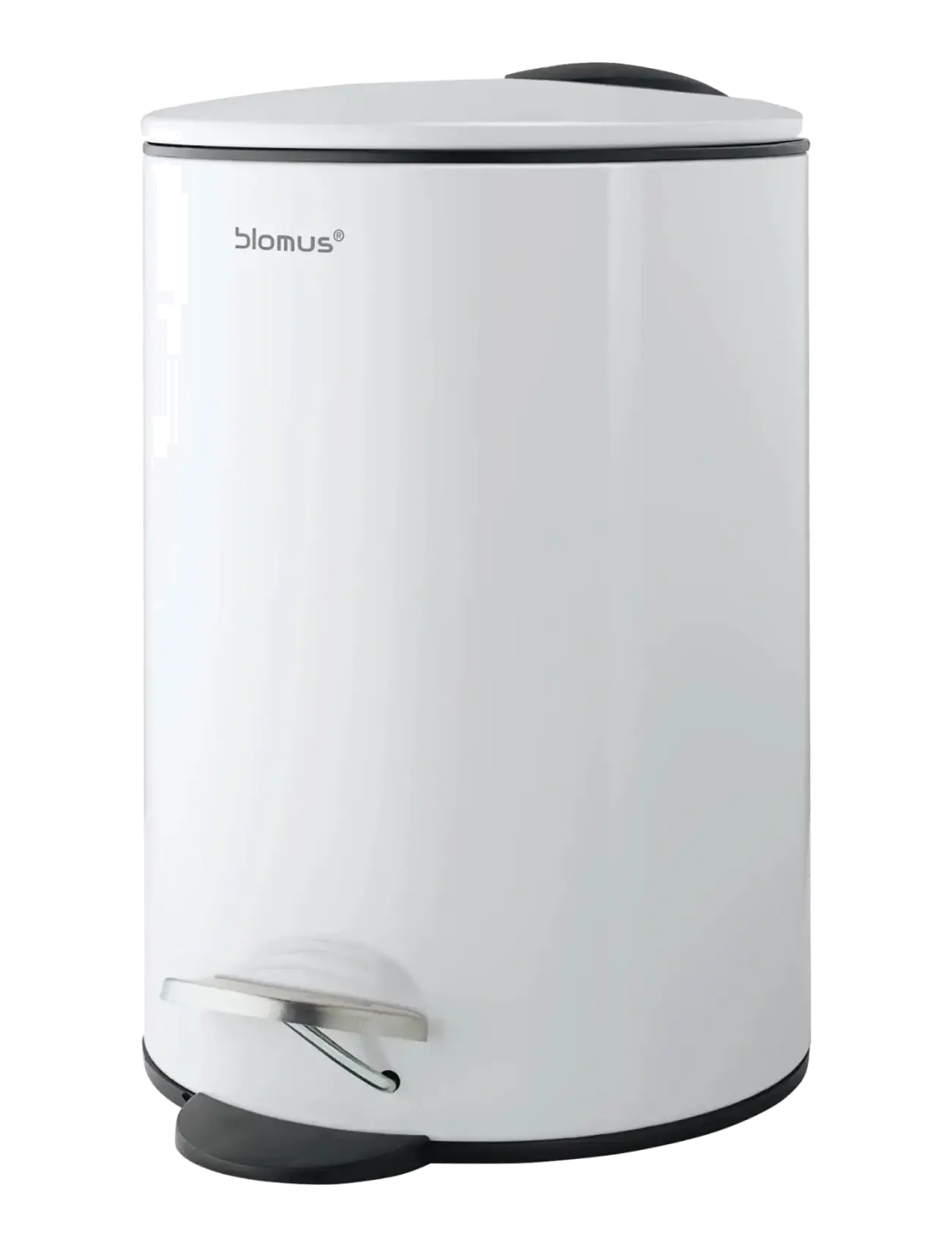 Blomus Pedal Bin Ø 17 Cmn, 3 L Tubo White, 17.3 cm, Storage, Weiß - Paper Bins, Homeware