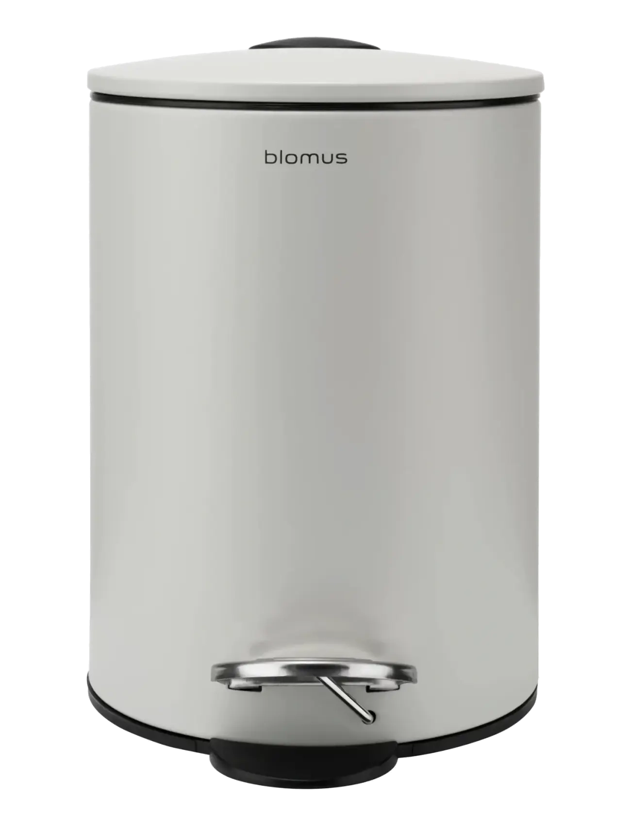 Blomus Pedal Bin Ø 17 Cmn, 3 L Tubo Moon-Gray, 21.5 cm, Storage, Grau - Paper Bins, Homeware