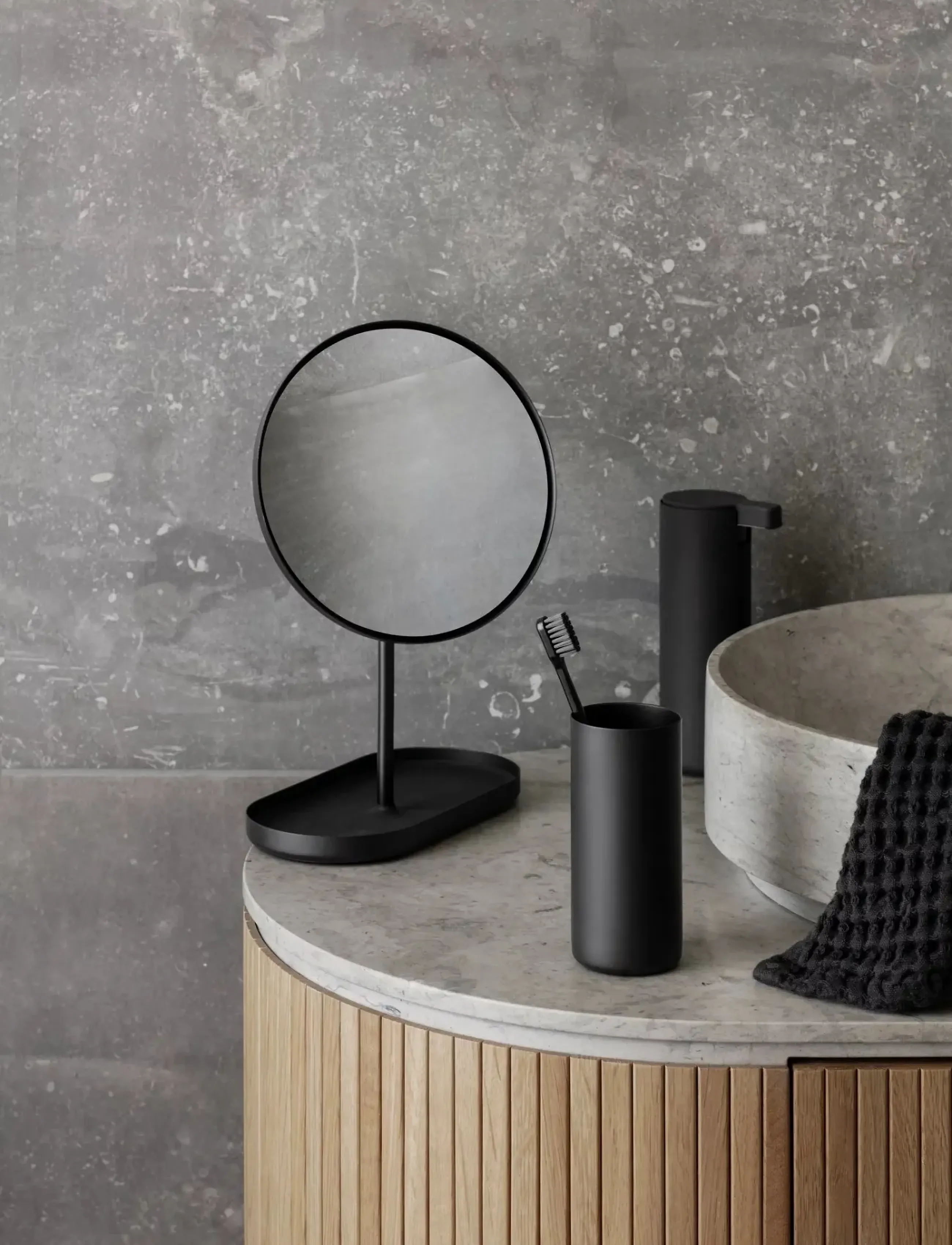 Blomus Vanity Mirror 28 X 20 10 Cm Modo Black, L cm, Bathroom Interior, Schwarz - Mirrors, Homeware