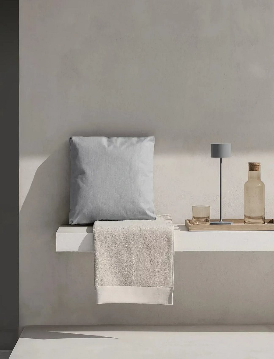 Blomus - Hand Towel - 100 x 50 cm - RIVA - Moonbeam - handtücher & badetücher - moonbeam - 0