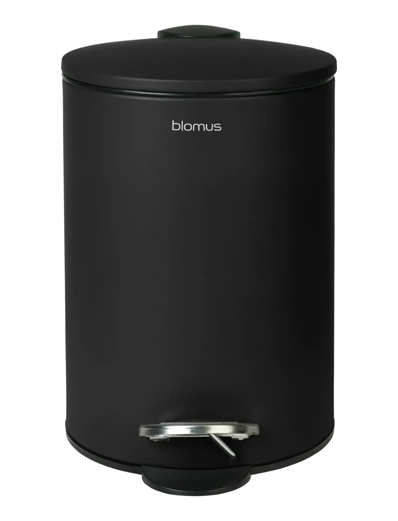 Blomus Pedal Bin Ø 17 Cmn, 3 L Tubo Black, 21.5 cm, Storage, Schwarz - Paper Bins, Homeware