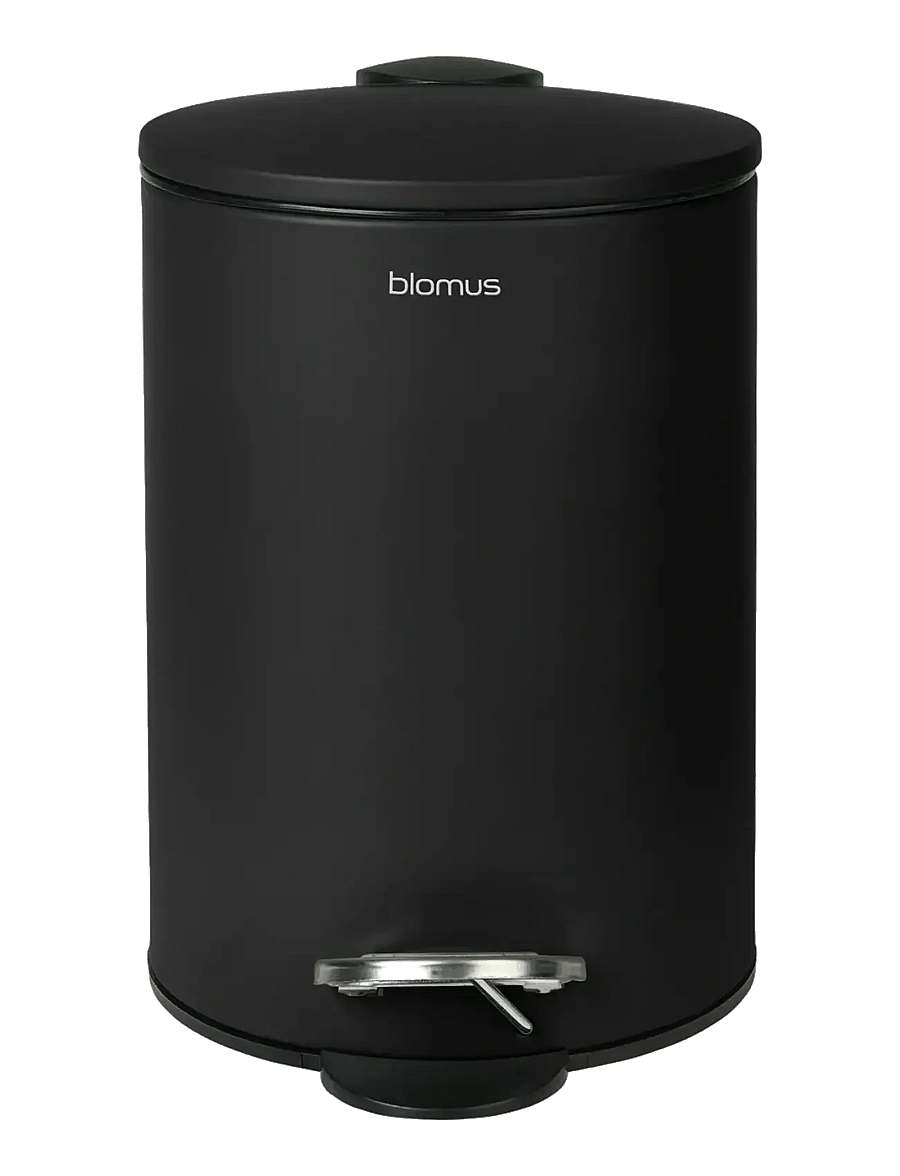 Blomus - Pedal Bin - Ø 17 cmn, 3 L - TUBO - Black - papierkörbe - black - 0