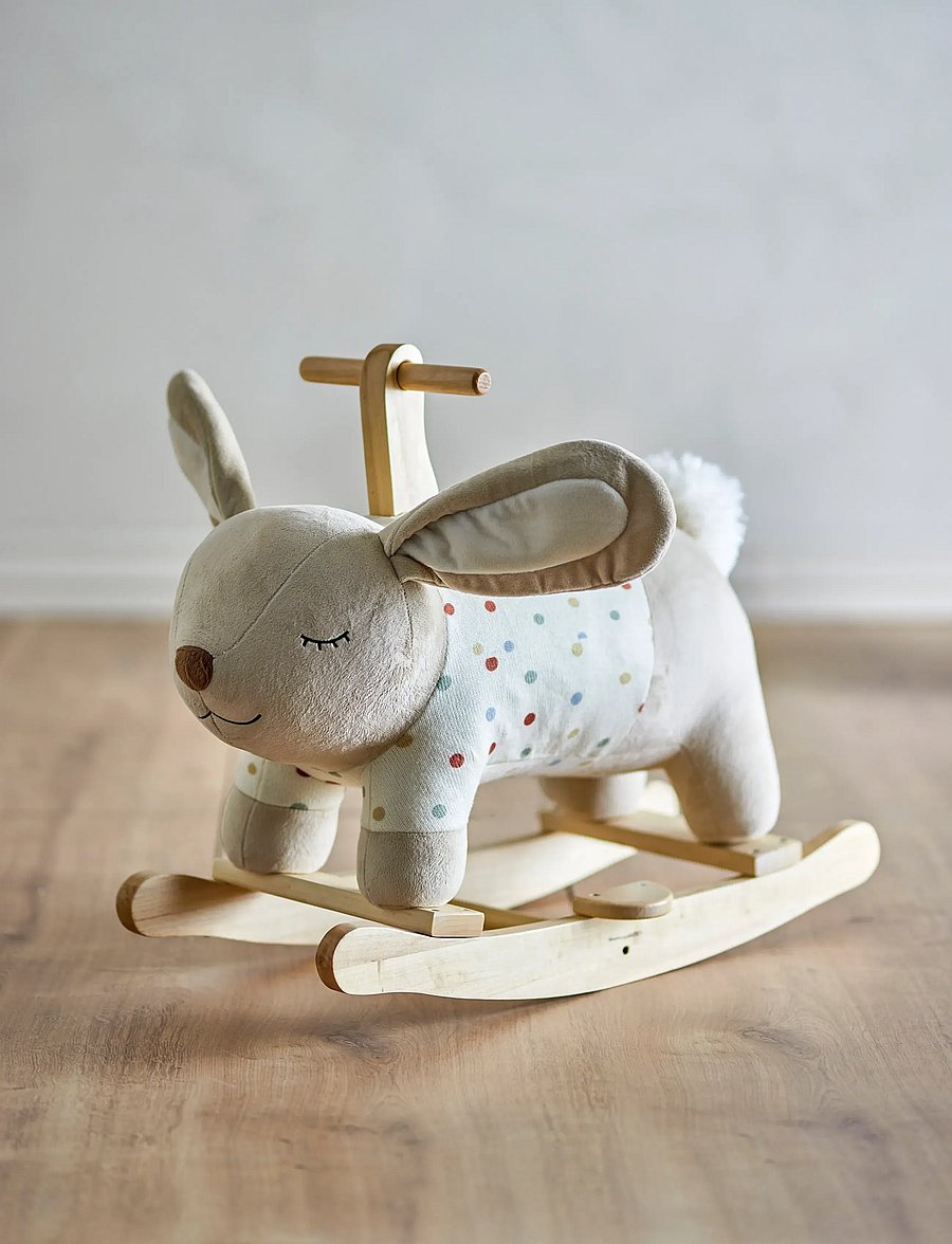 Bloomingville Mini - Villja Rocking Toy, Rabbit - schaukelspielzeug - multi-coloured - 0