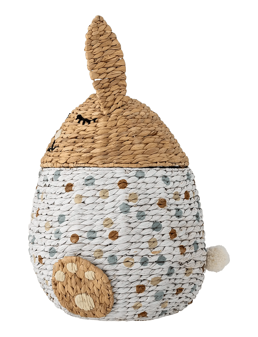 Bloomingville Mini - Villja Basket w/Lid - aufbewahrungskörbe - multi-coloured - 3