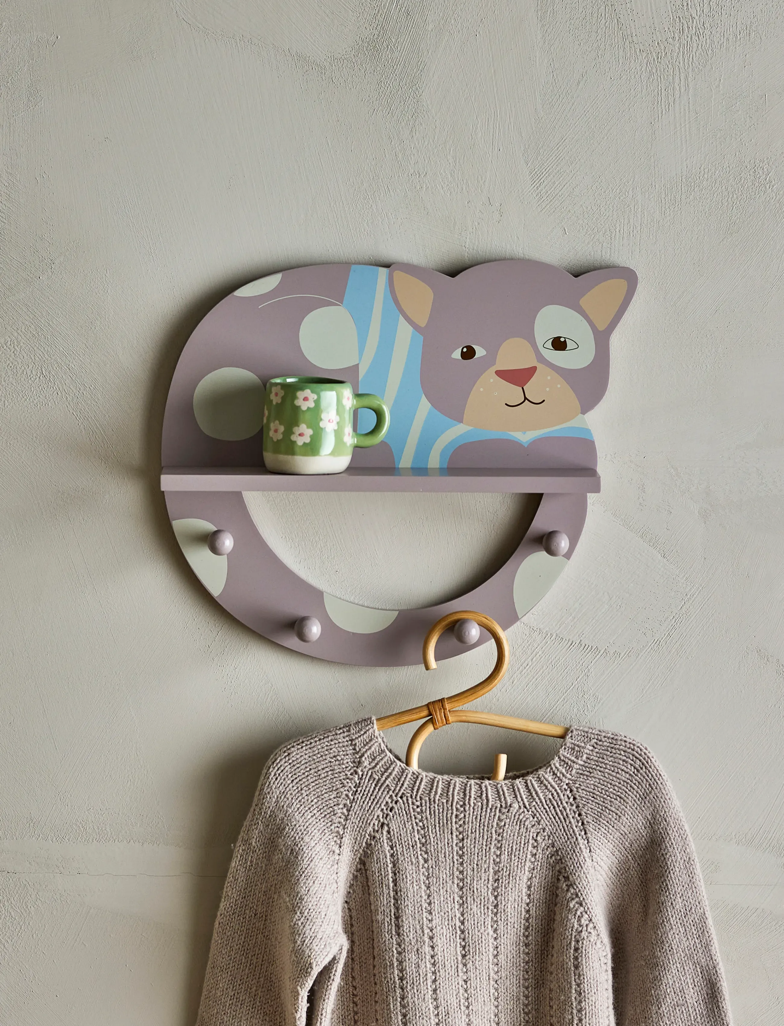 Bloomingville Mini - Mille Coat Rack - nagid ja riidepuud - multi-coloured - 3