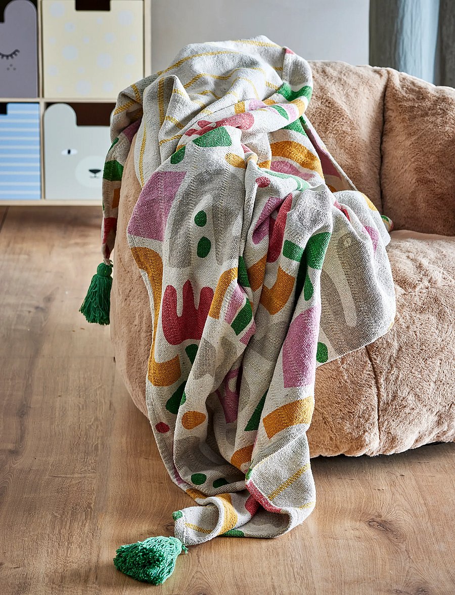 Bloomingville Mini - Filur Throw - segas - multi-coloured - 0
