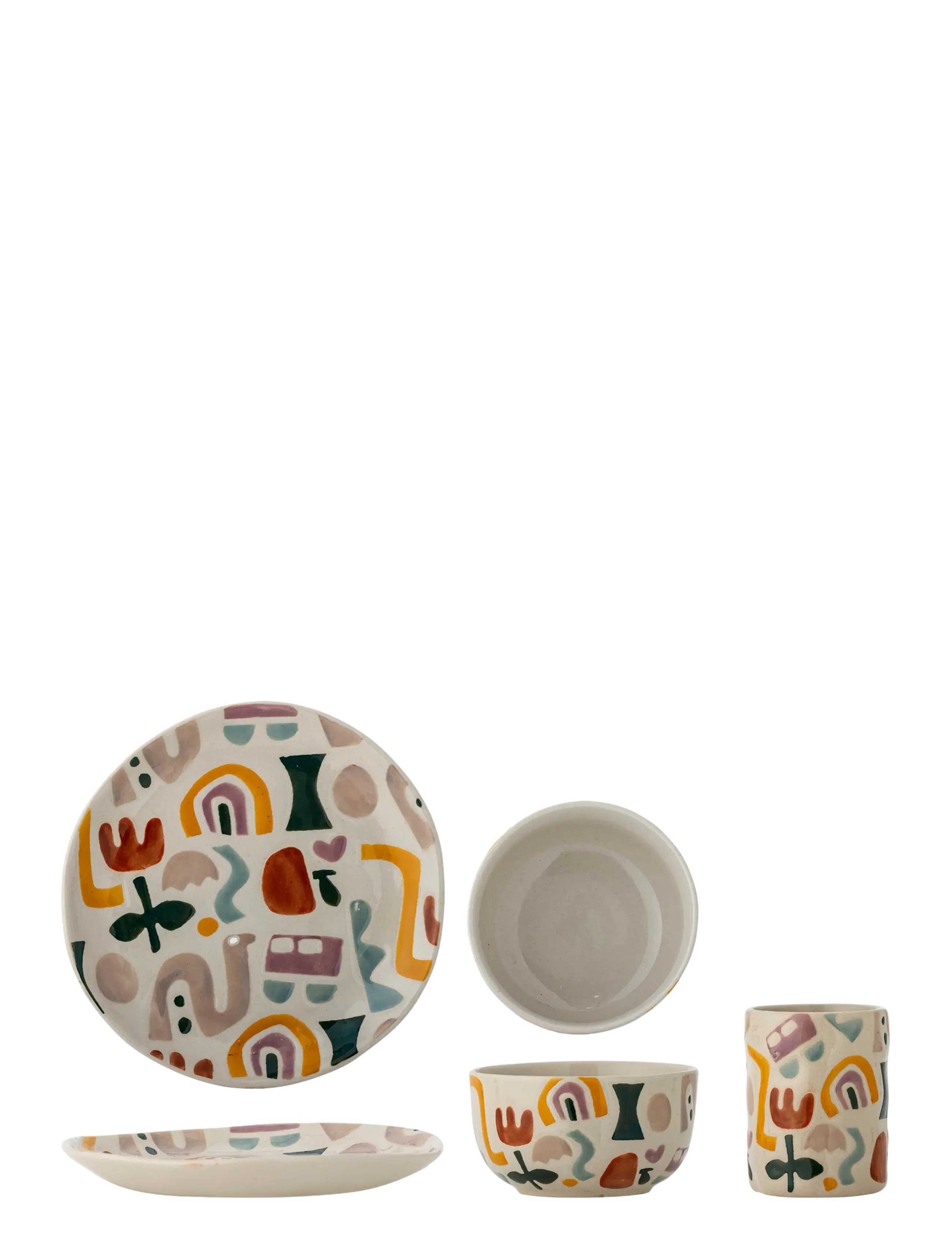 Bloomingville Mini Filur Tableware Set - Essenszeit - MULTI-COLOURED / multi