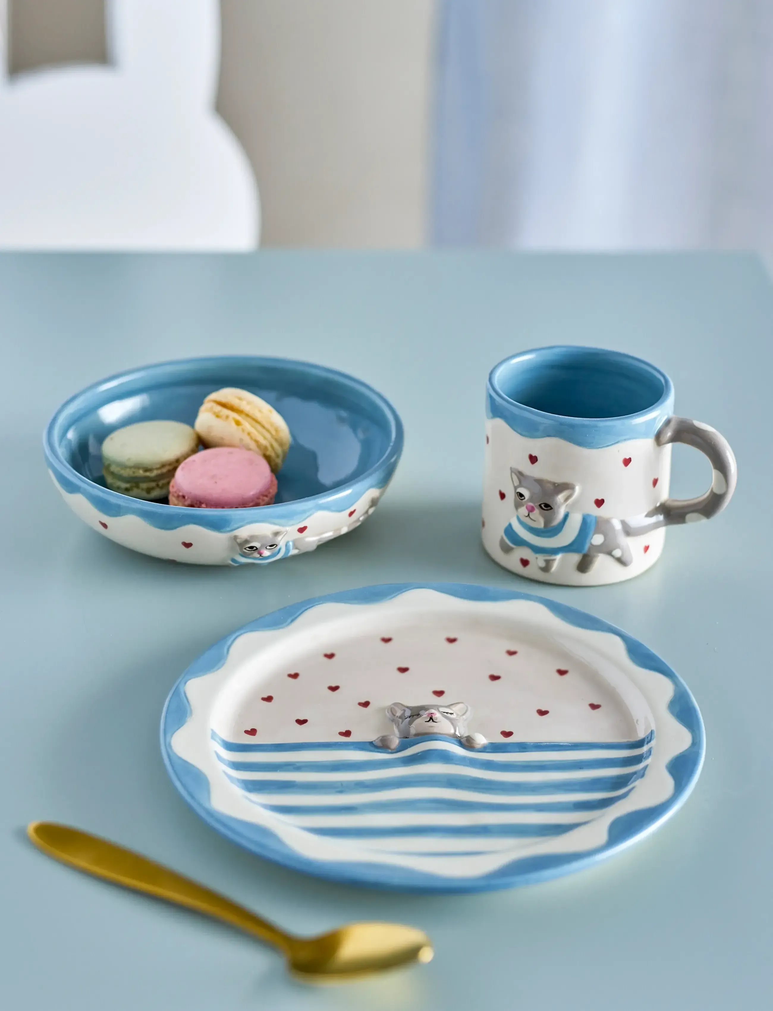 Bloomingville Mini - Mille Tableware Set - essgeschirr - multi-coloured - 0