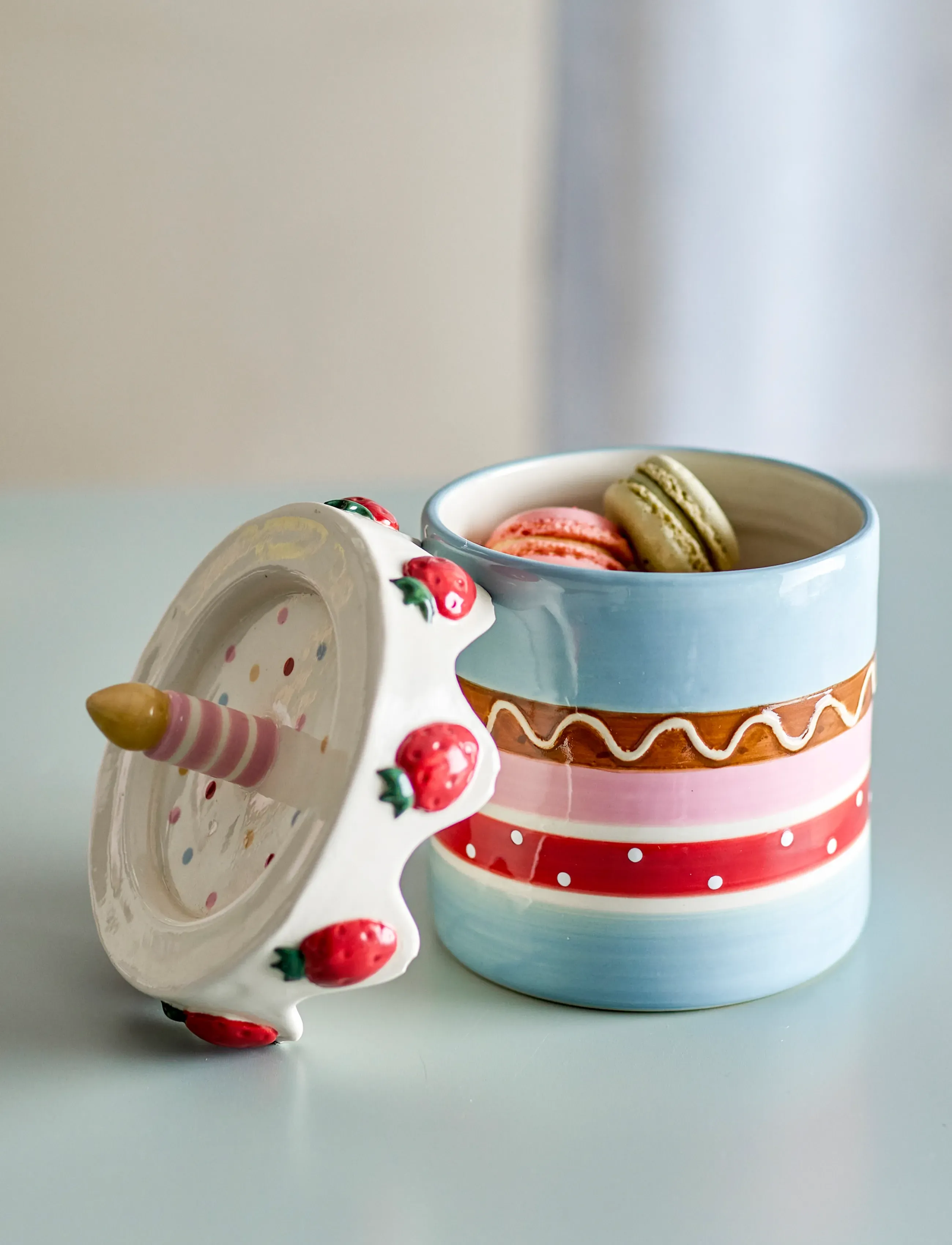 Bloomingville Mini - Milkya Jar w/Lid - multi-coloured - 0