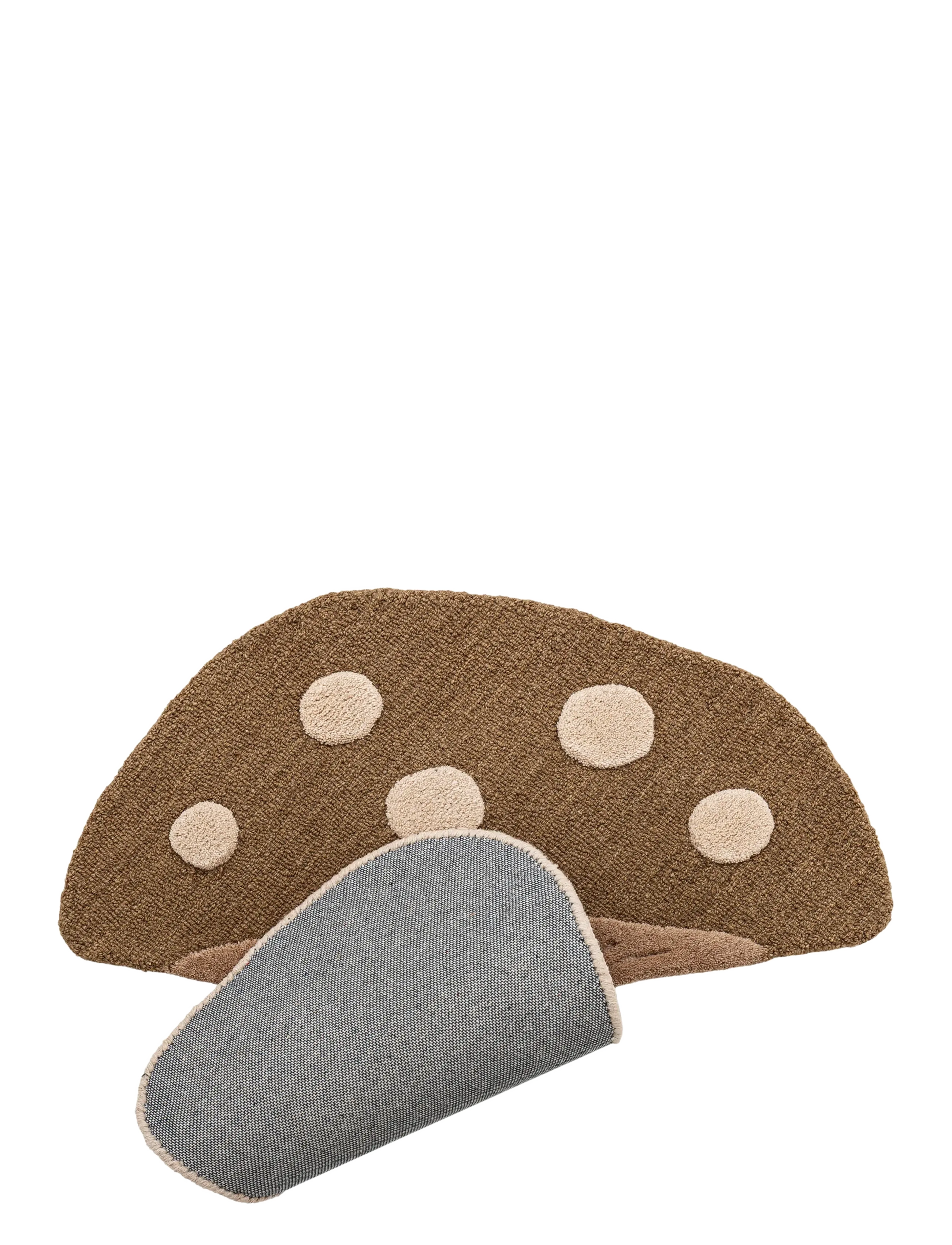 Bloomingville Mini - Mushroom Rug - asymmetric rugs - brown - 2