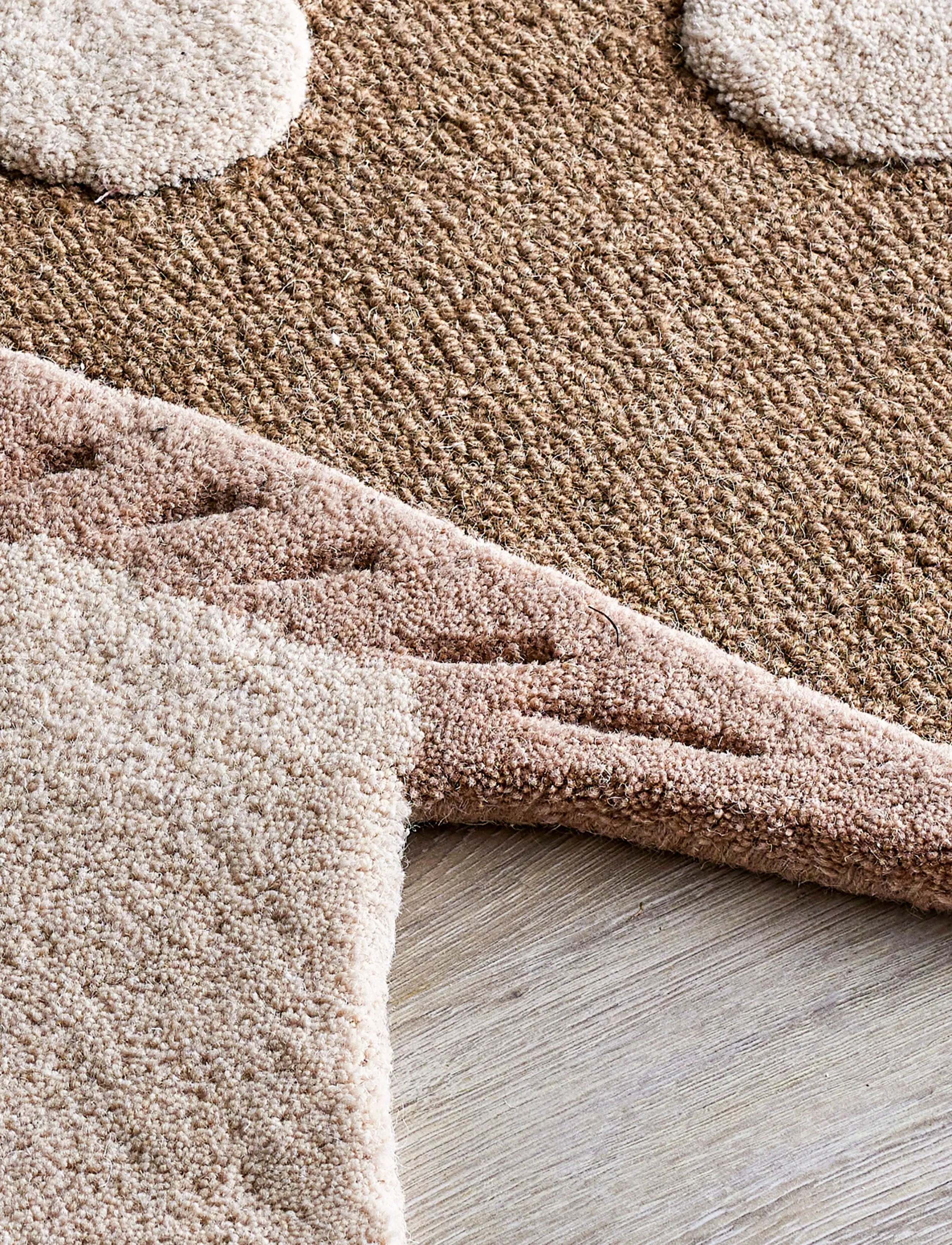 Bloomingville Mini - Mushroom Rug - asymmetric rugs - brown - 3