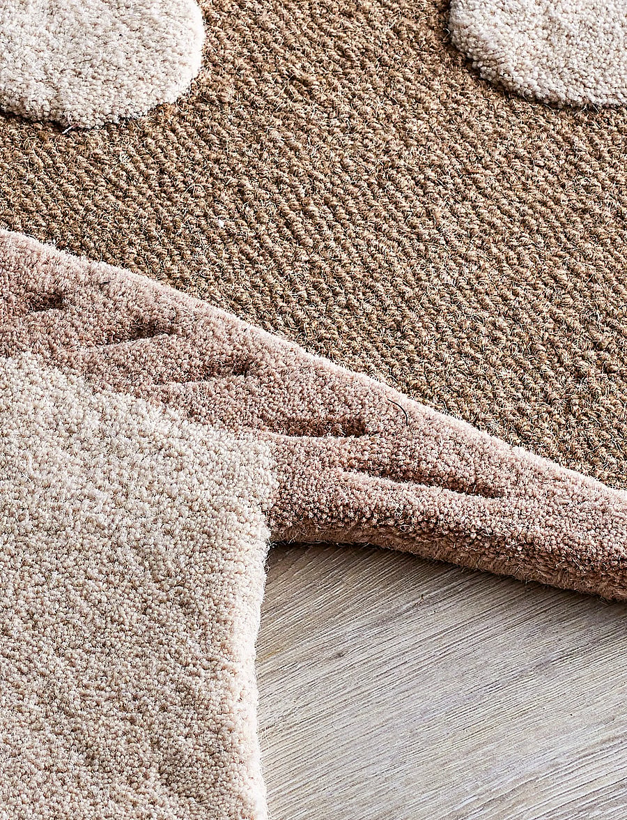 Bloomingville Mini - Mushroom Rug - asymmetrische teppiche - brown - 3