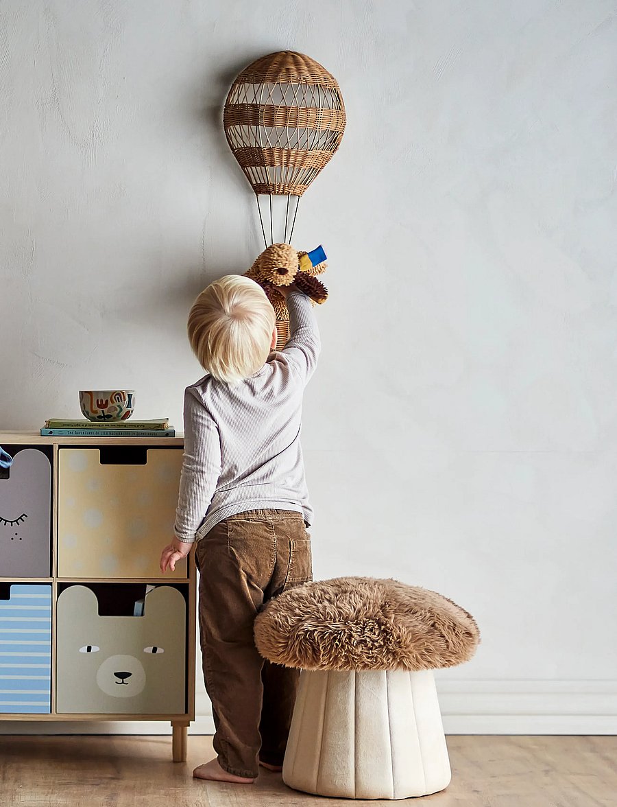 Bloomingville Mini - Bertil Pouf - poufs & lehnstühle - multi-coloured - 0