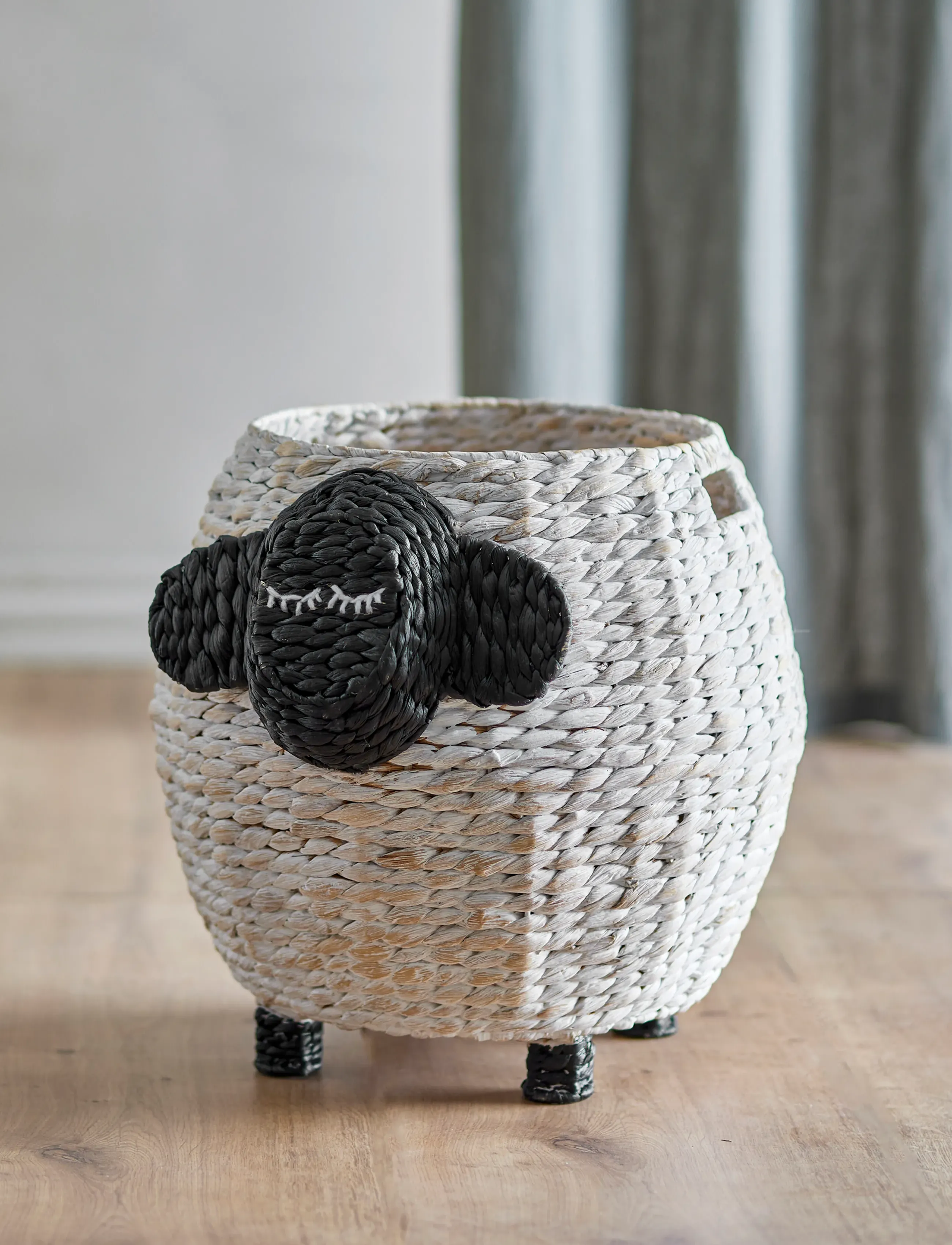 Bloomingville Mini - Dolly Basket - aufbewahrungskörbe - white - 0