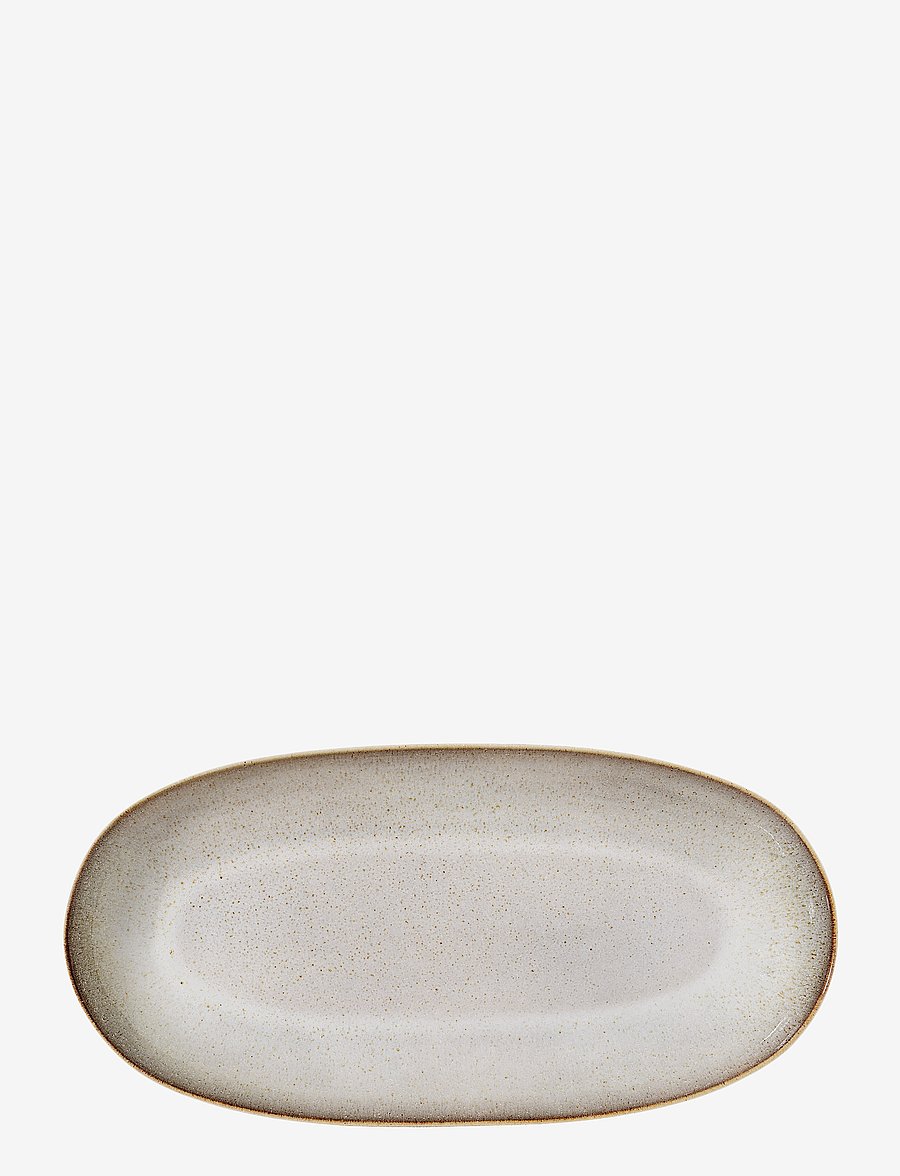 Bloomingville - Sandrine Serving Plate - servierplatten - grey - 1