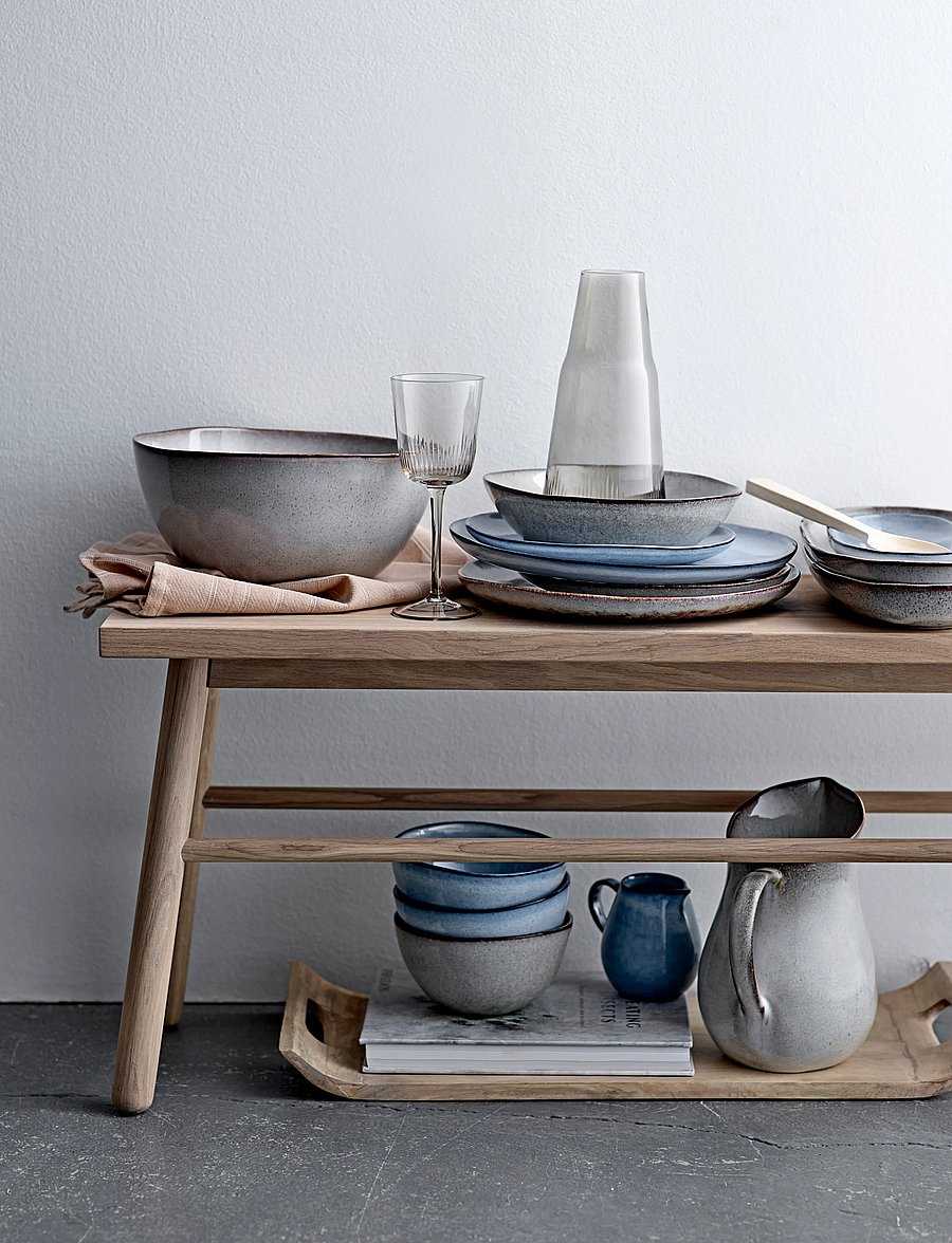 Bloomingville - Sandrine Bowl - müslischalen - blue - 0