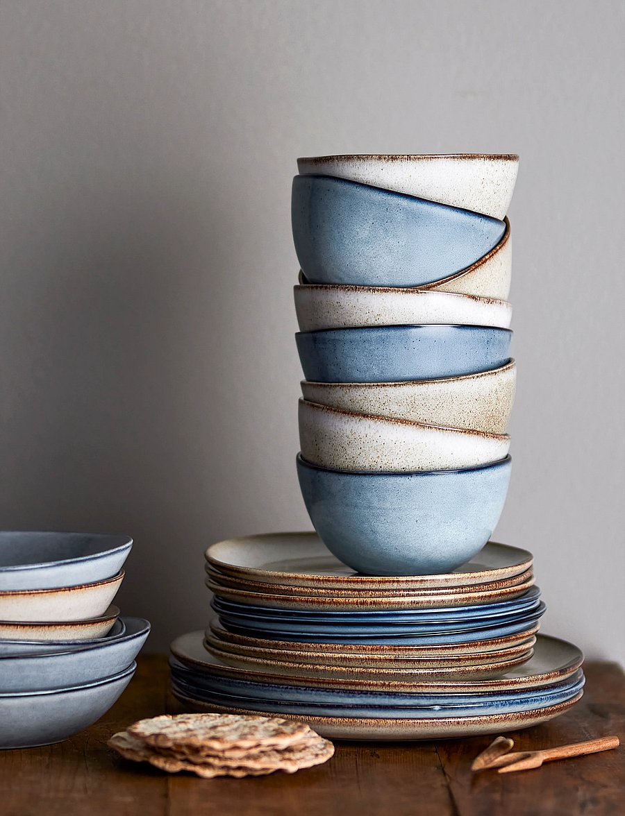 Bloomingville - Sandrine Bowl - müslischalen - blue - 4