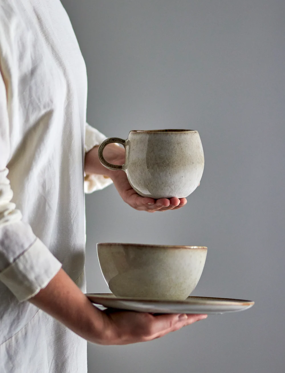 Bloomingville - Sandrine Mug - nach preis einkaufen - grey - 5