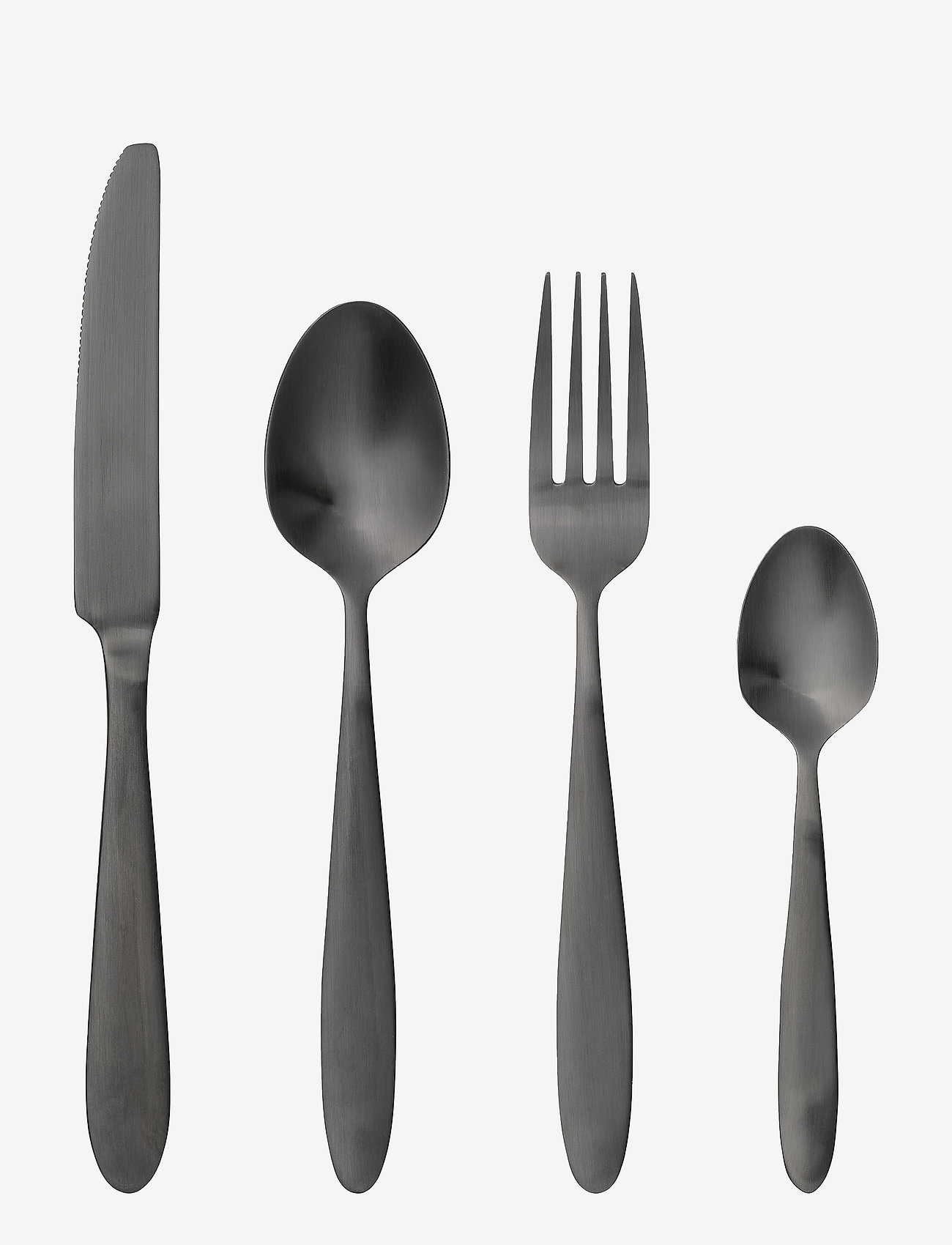 Bloomingville - Sene Cutlery 4 set - zemākās cenas - black - 0