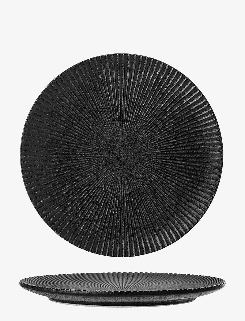 Bloomingville - Neri Plate - die niedrigsten preise - black - 2