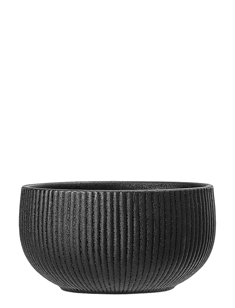 Bloomingville - Neri Bowl, Black, Stoneware - serveerimisnõud - black - 0