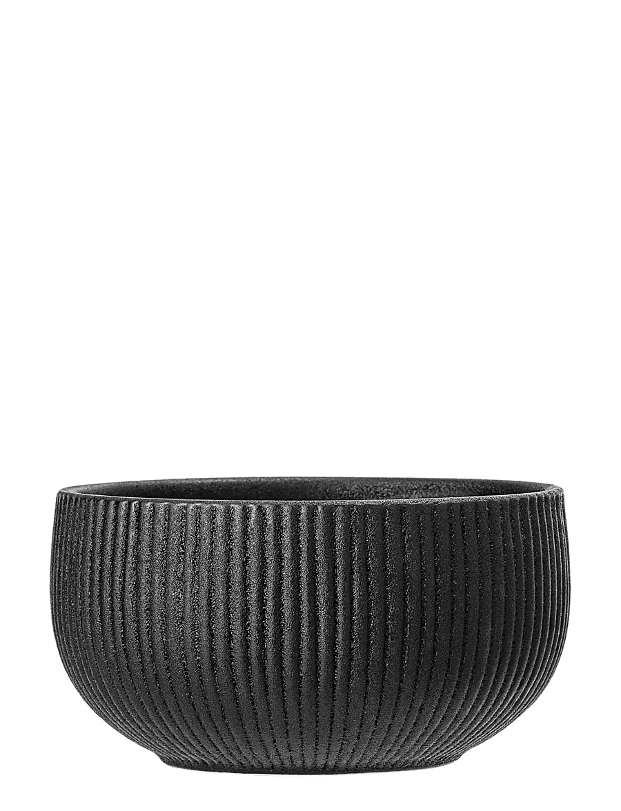 Bloomingville - Neri Bowl, Black, Stoneware - servierschalen - black - 1