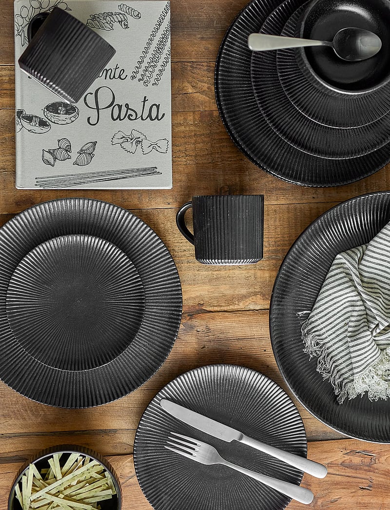 Bloomingville - Neri Bowl, Black, Stoneware - serveerimisnõud - black - 2