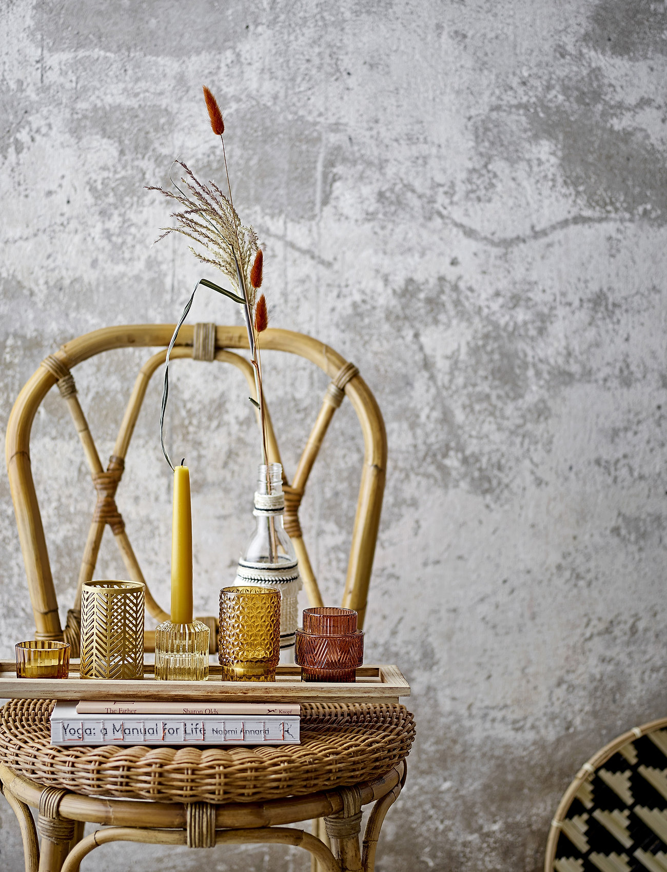 Bloomingville Fyrfadsstage, Brun, Glas Sæt Of 10, One Size, Vases, Braun - Small Homeware