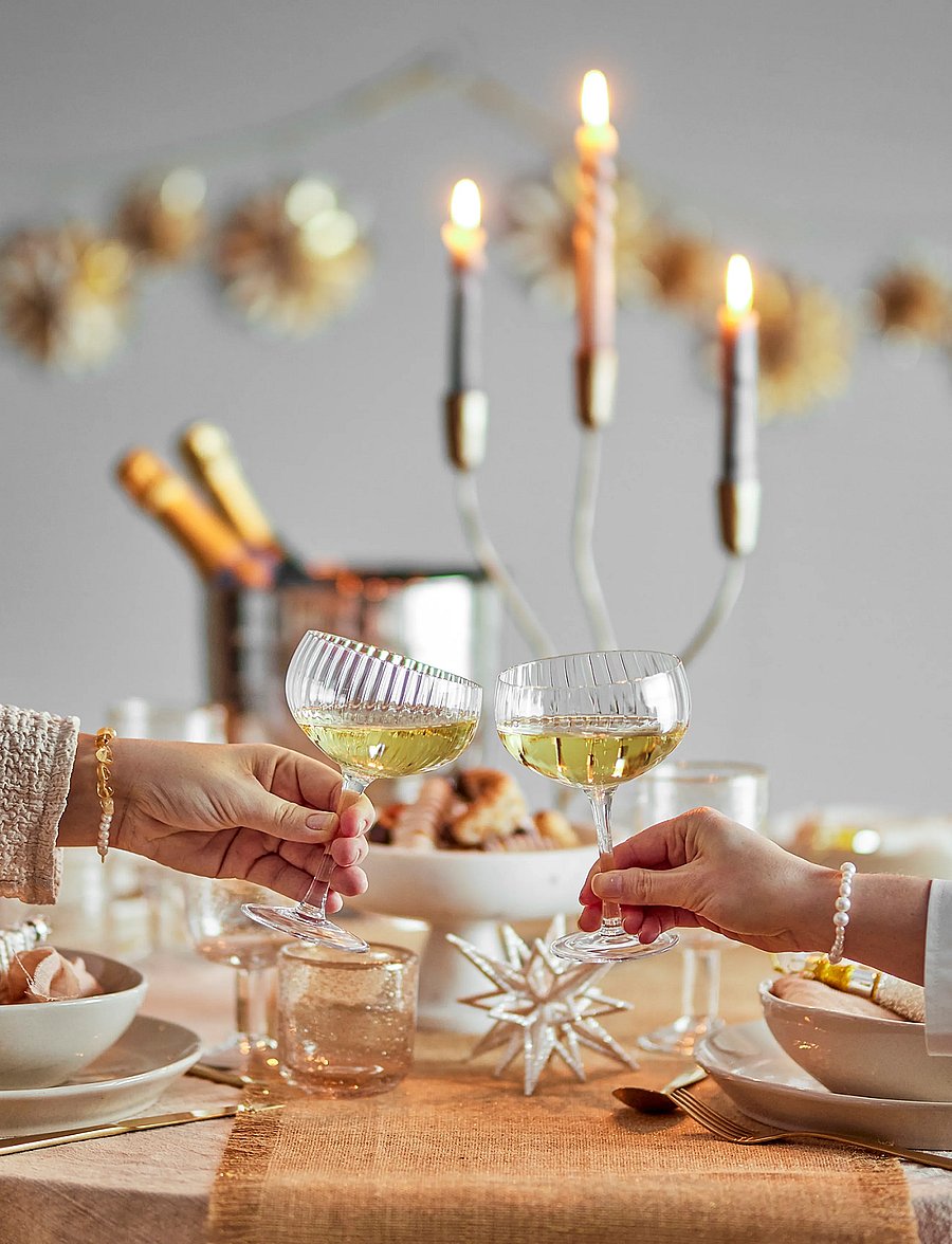 Bloomingville - Astrid Champagne Glass - sektgläser - clear - 3