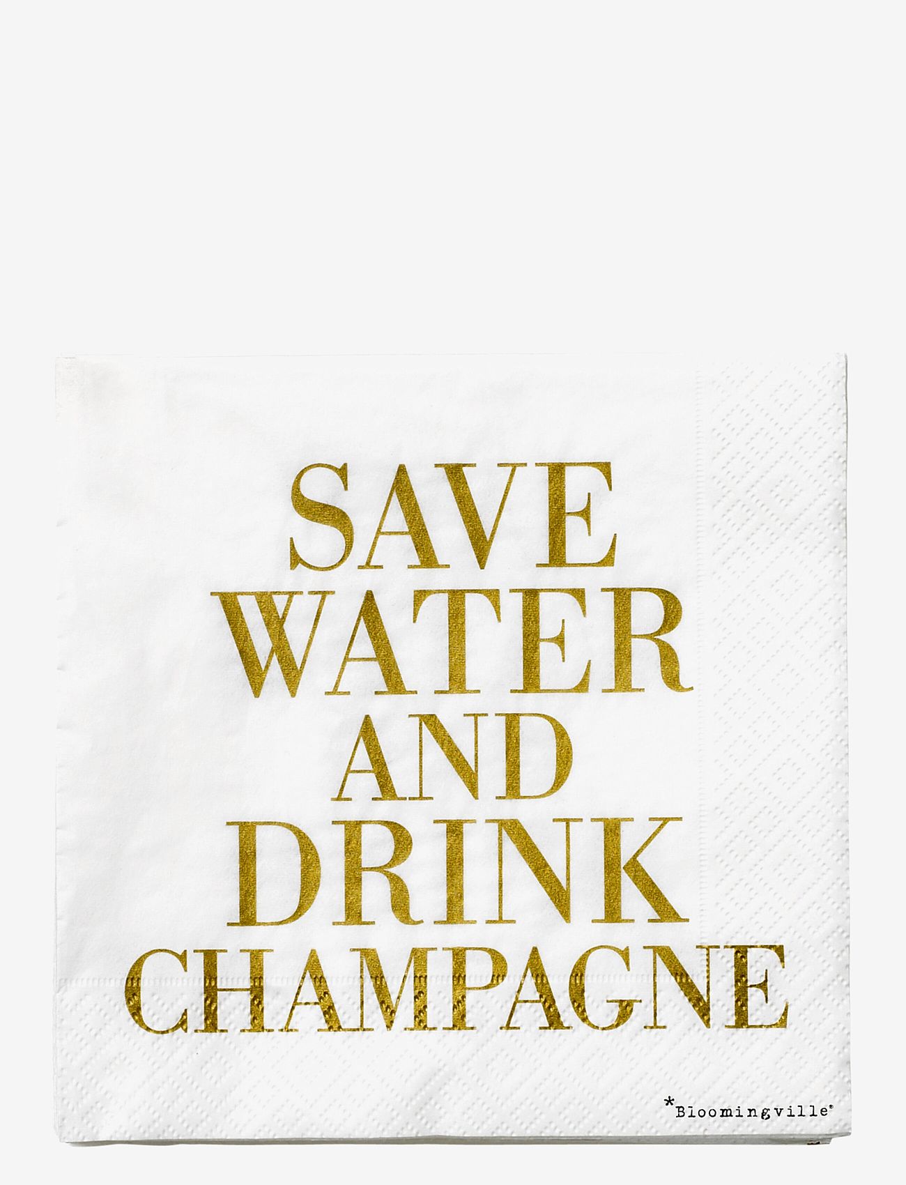 Bloomingville - Lolly Napkin 20p - pappersservetter - white - 0