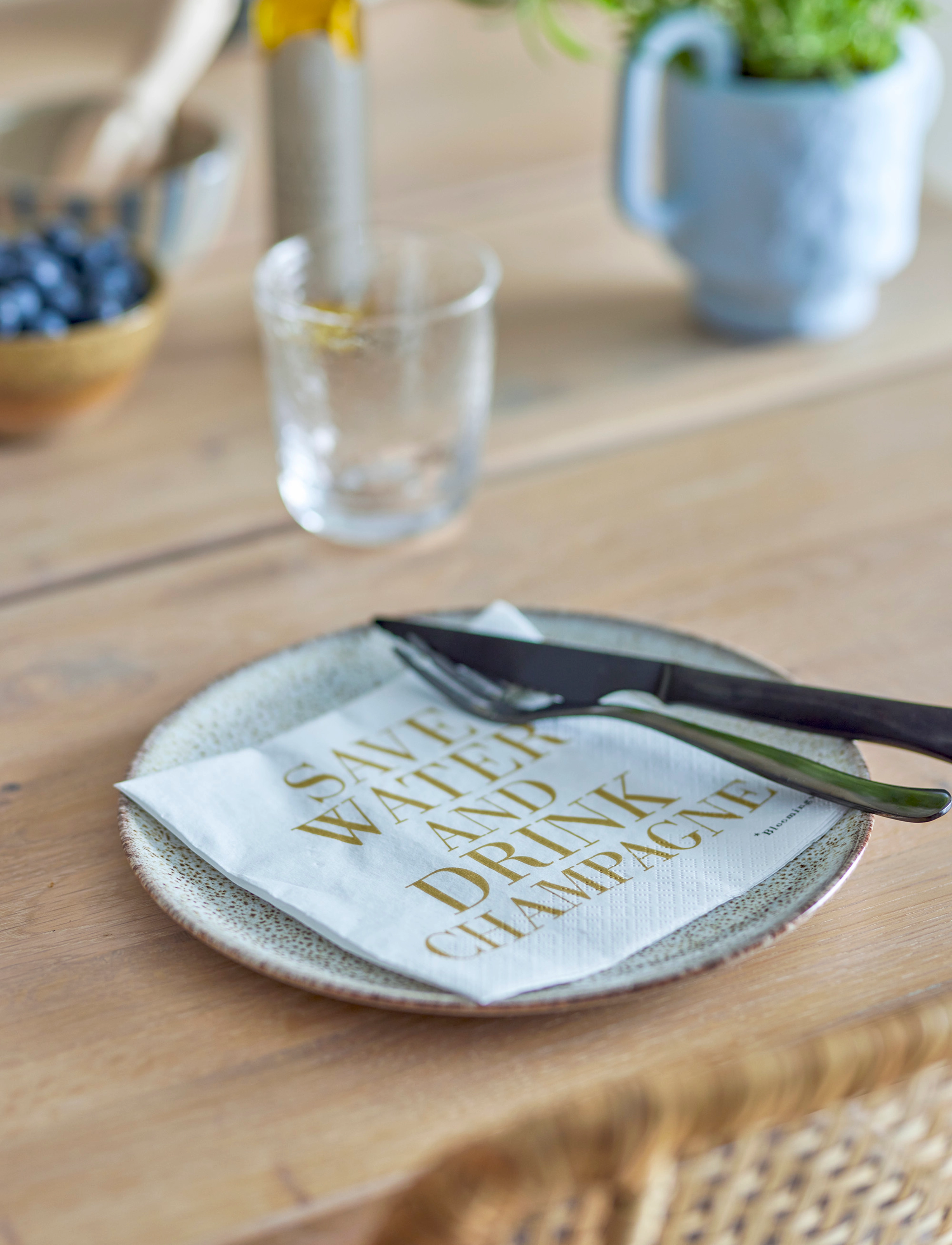 Bloomingville Serviet, Hvid, Papir, 33X33 cm, Napkins, Weiß - Paper Homeware