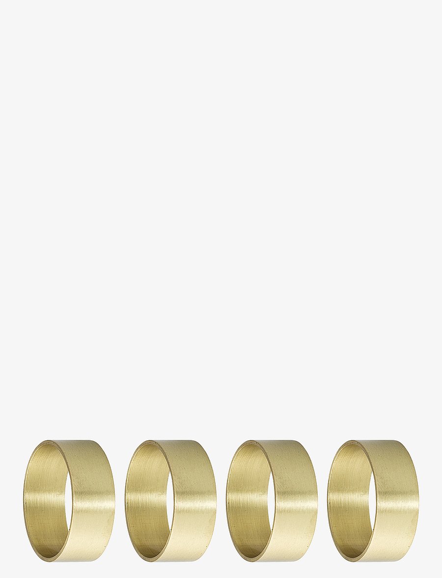 Bloomingville - Laurie Napkin Ring 4-pack - madalaimad hinnad - gold - 0