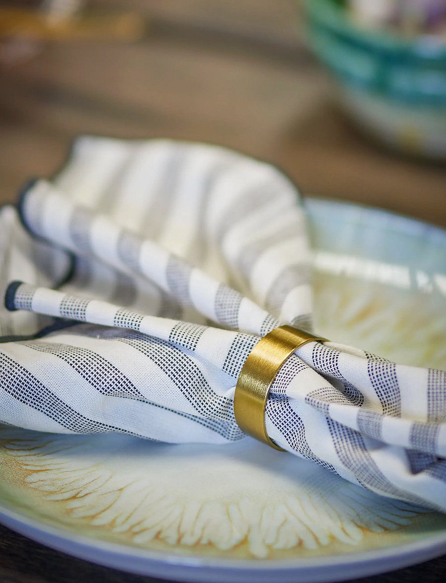 Bloomingville - Laurie Napkin Ring 4-pack - madalaimad hinnad - gold - 4