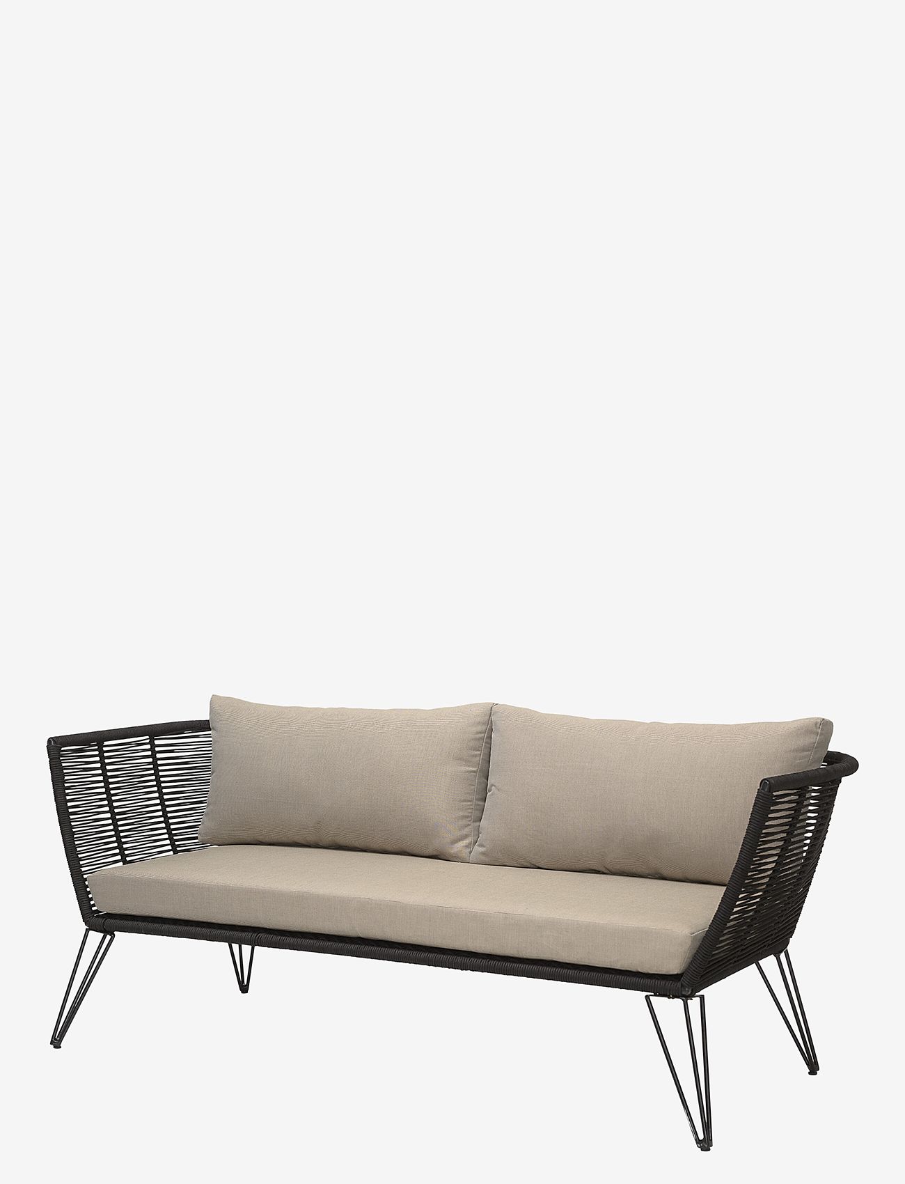 Bloomingville - Mundo Sofa, Sort, Metal - møbler - black - 2