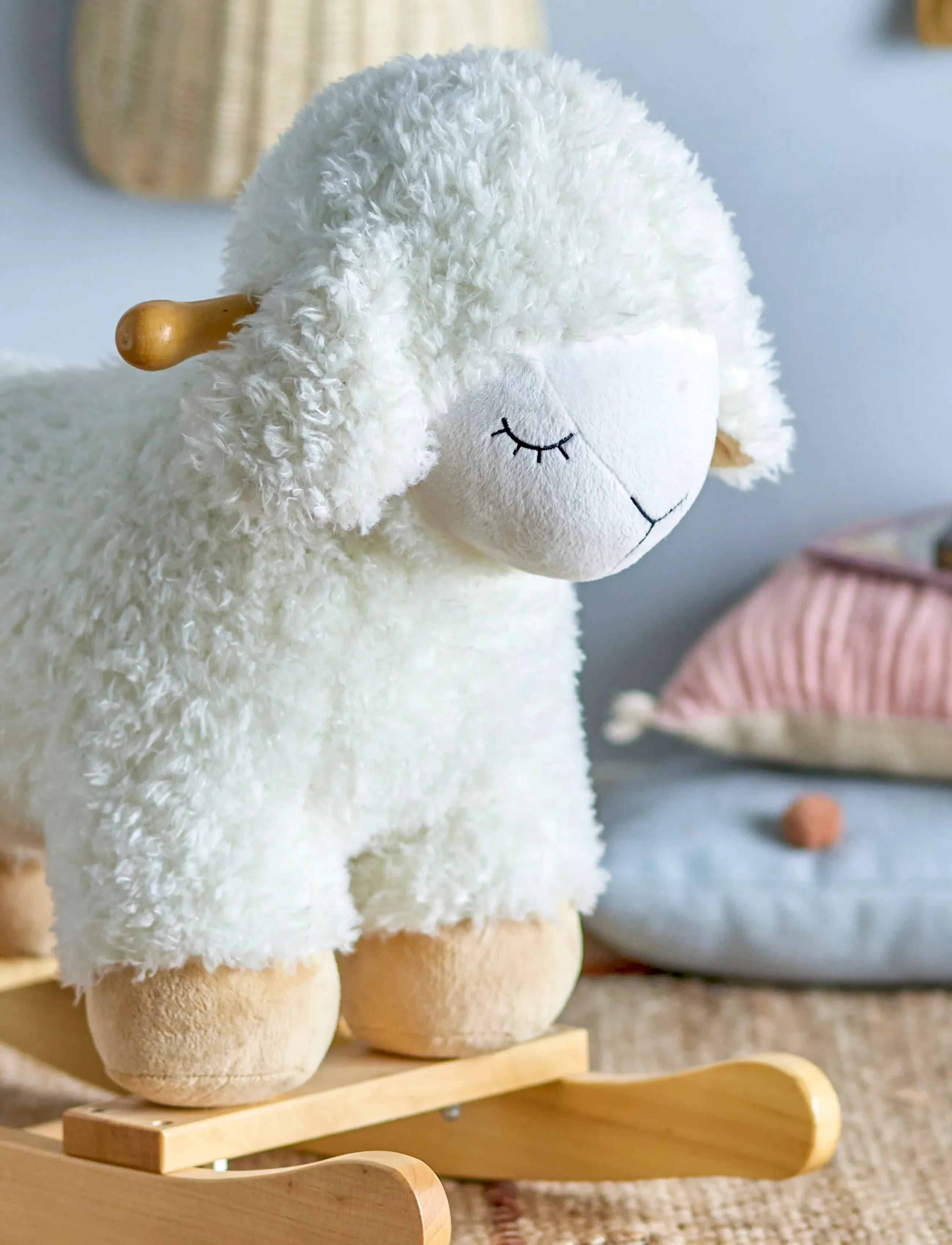 Bloomingville Laasrith Rocking Toy, Sheep, 65X34X48 cm, White, Legetøj > Rocking Legetøj, Børn