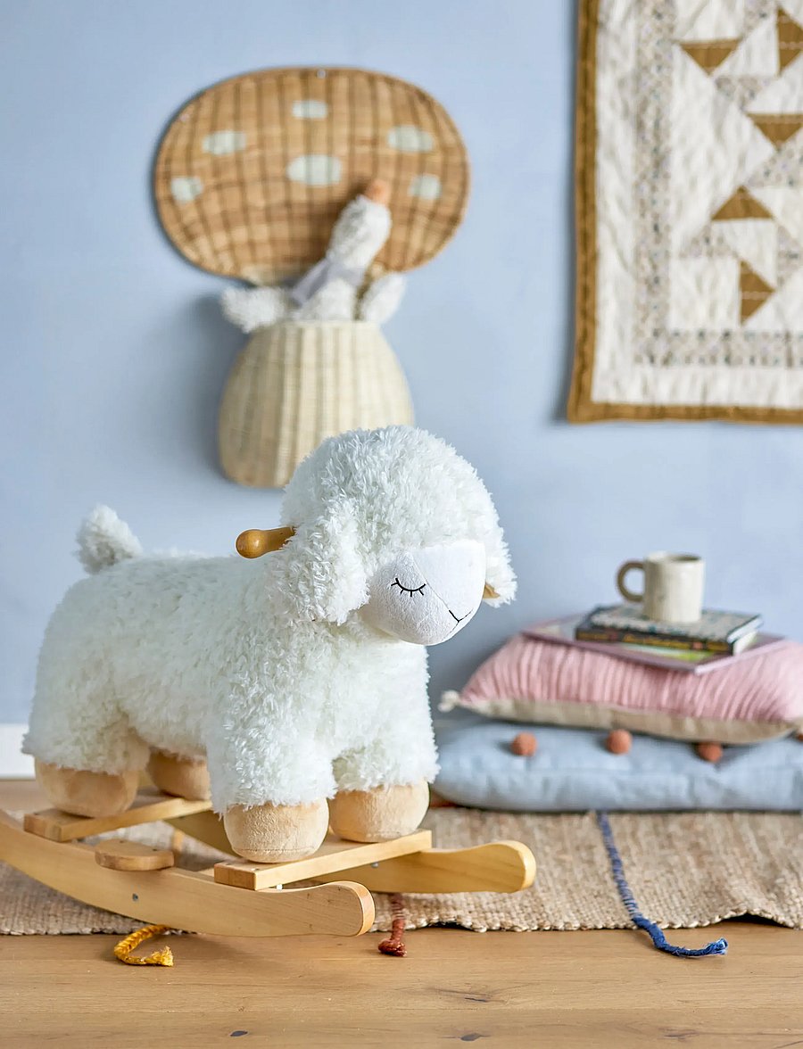 Bloomingville - Laasrith Rocking Toy, Sheep - geschenkideen - white - 4