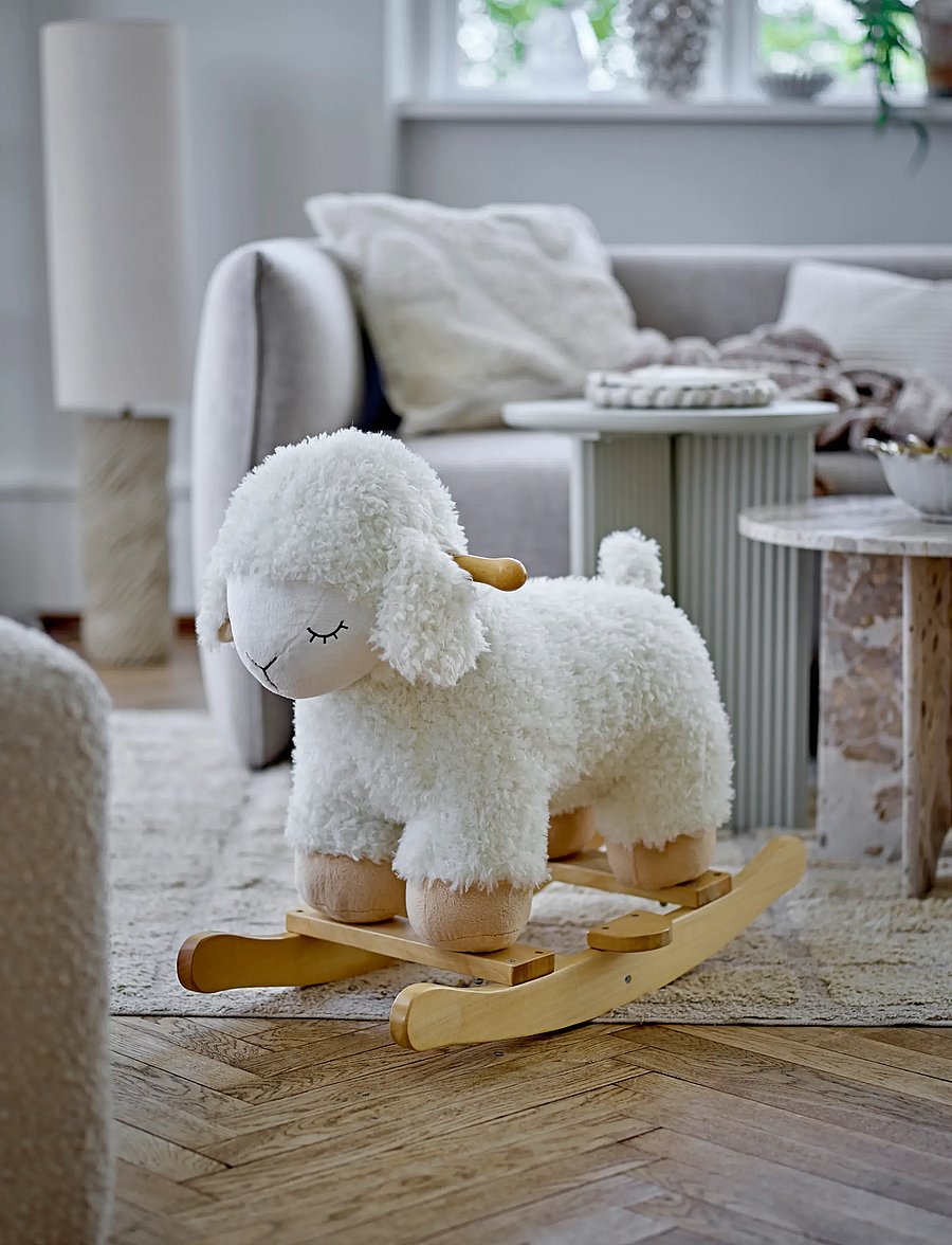 Bloomingville - Laasrith Rocking Toy, Sheep - geschenkideen - white - 5