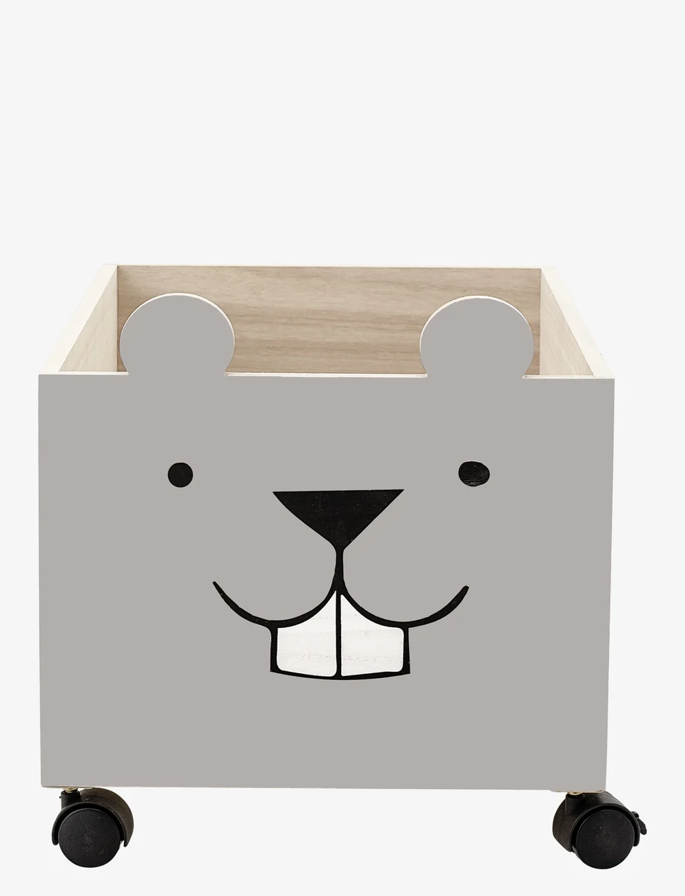 Bloomingville - Elene Storage Box w/Wheels - hoiukastid - brown - 0