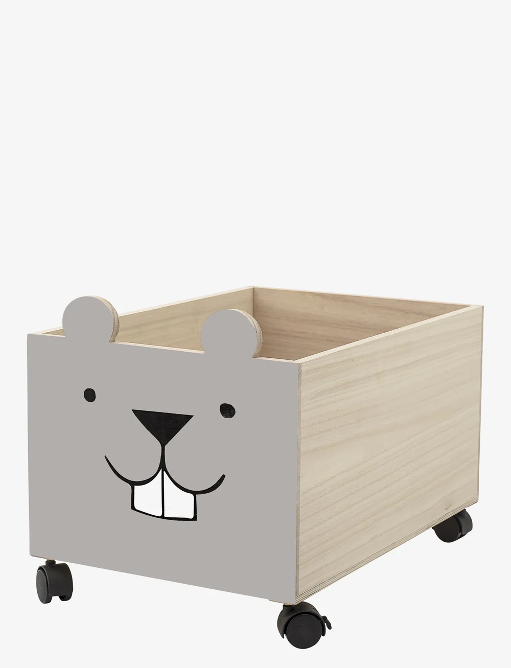 Bloomingville - Elene Storage Box w/Wheels - hoiukastid - brown - 1