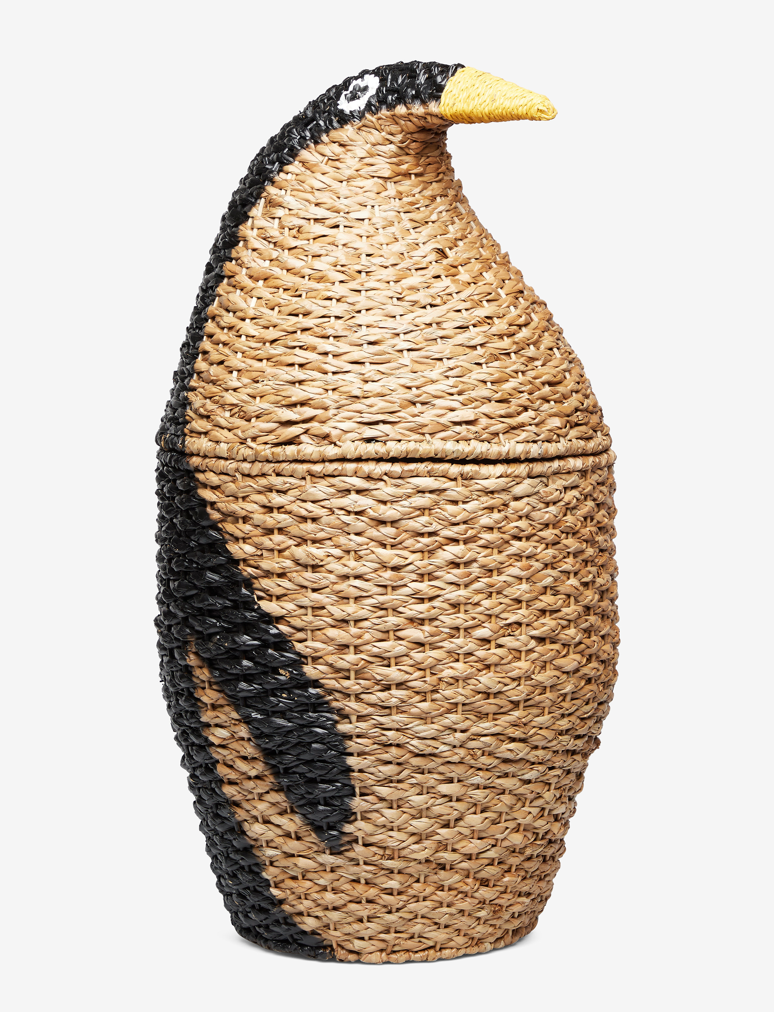 Bloomingville Tazia Basket W/Lid, Black, Bankuan Grass, 37X69, Storage, Schwarz - Storage Baskets, Homeware