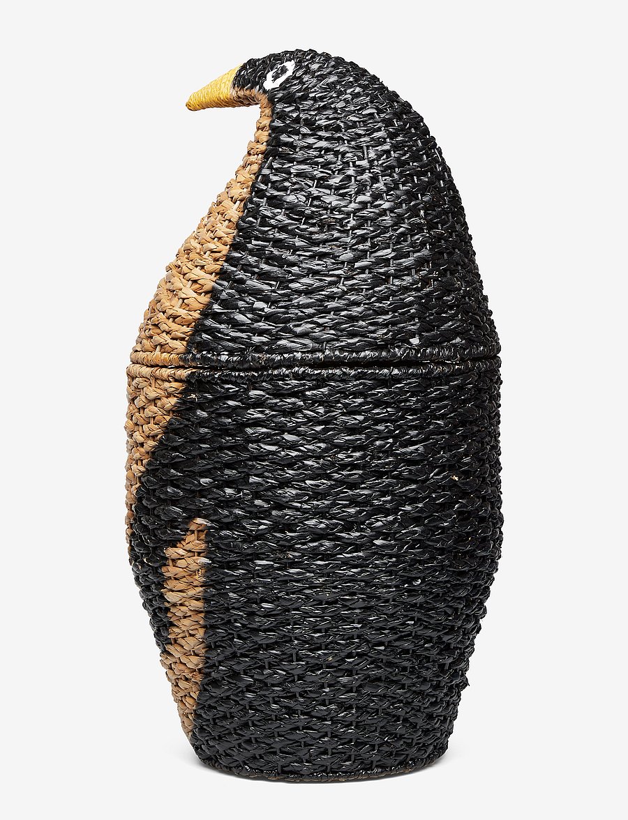 Bloomingville - Tazia Basket w/Lid, Black, Bankuan Grass - aufbewahrungskörbe - multi-color - 2
