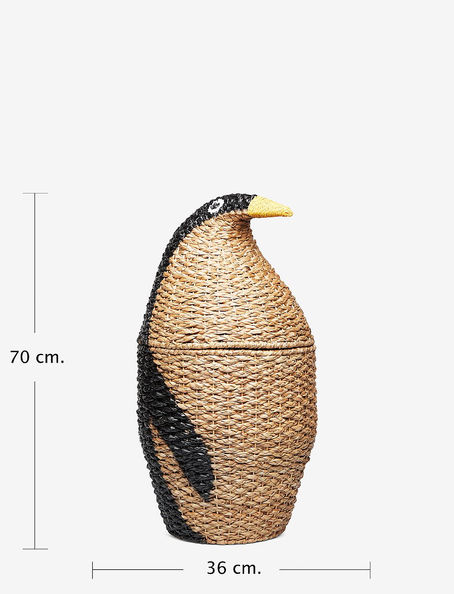 Bloomingville - Tazia Basket w/Lid, Black, Bankuan Grass - aufbewahrungskörbe - multi-color - 4