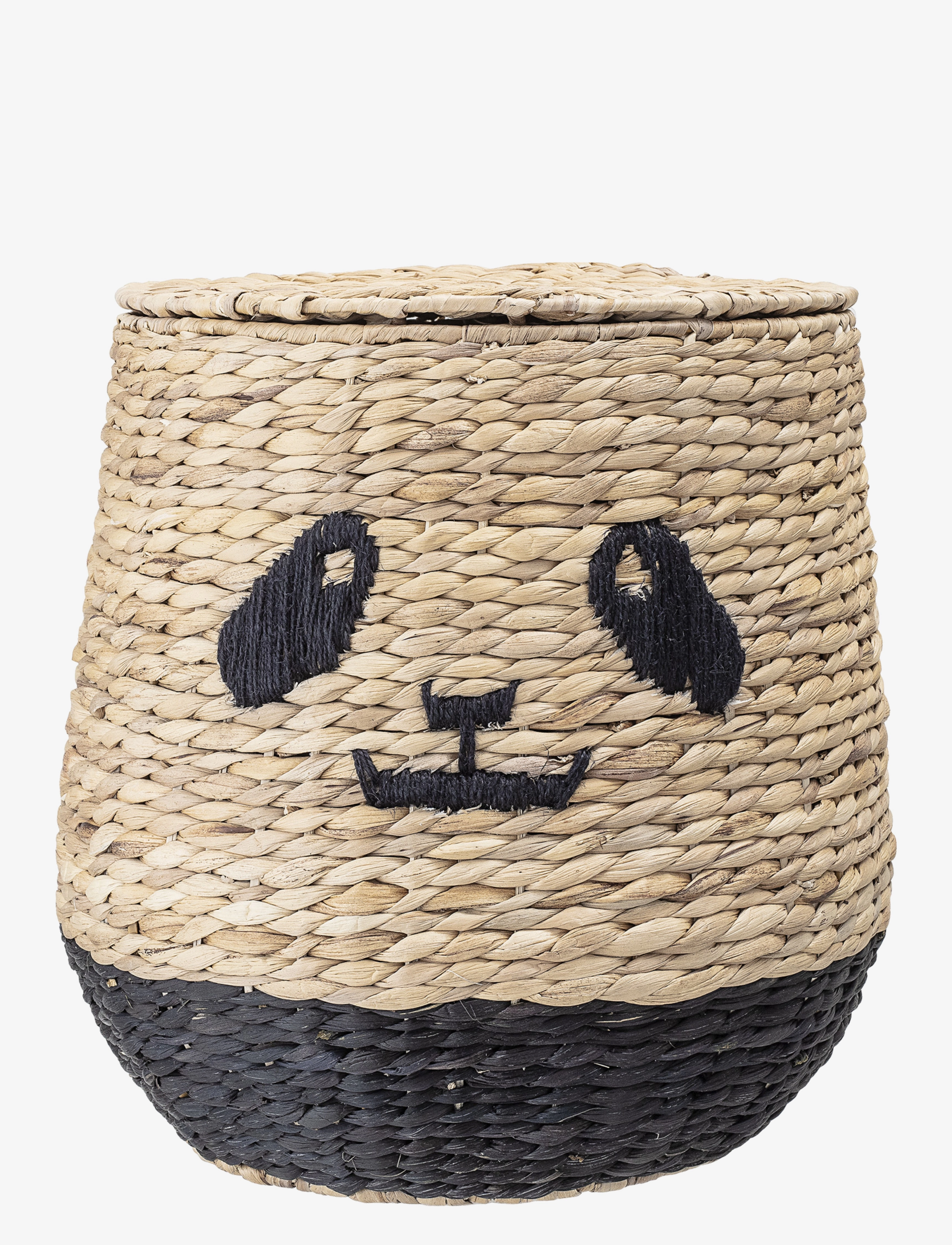 Bloomingville Youl Basket w/Lid, Nature, Water Hyacinth - Sisustus - NATURE / beige