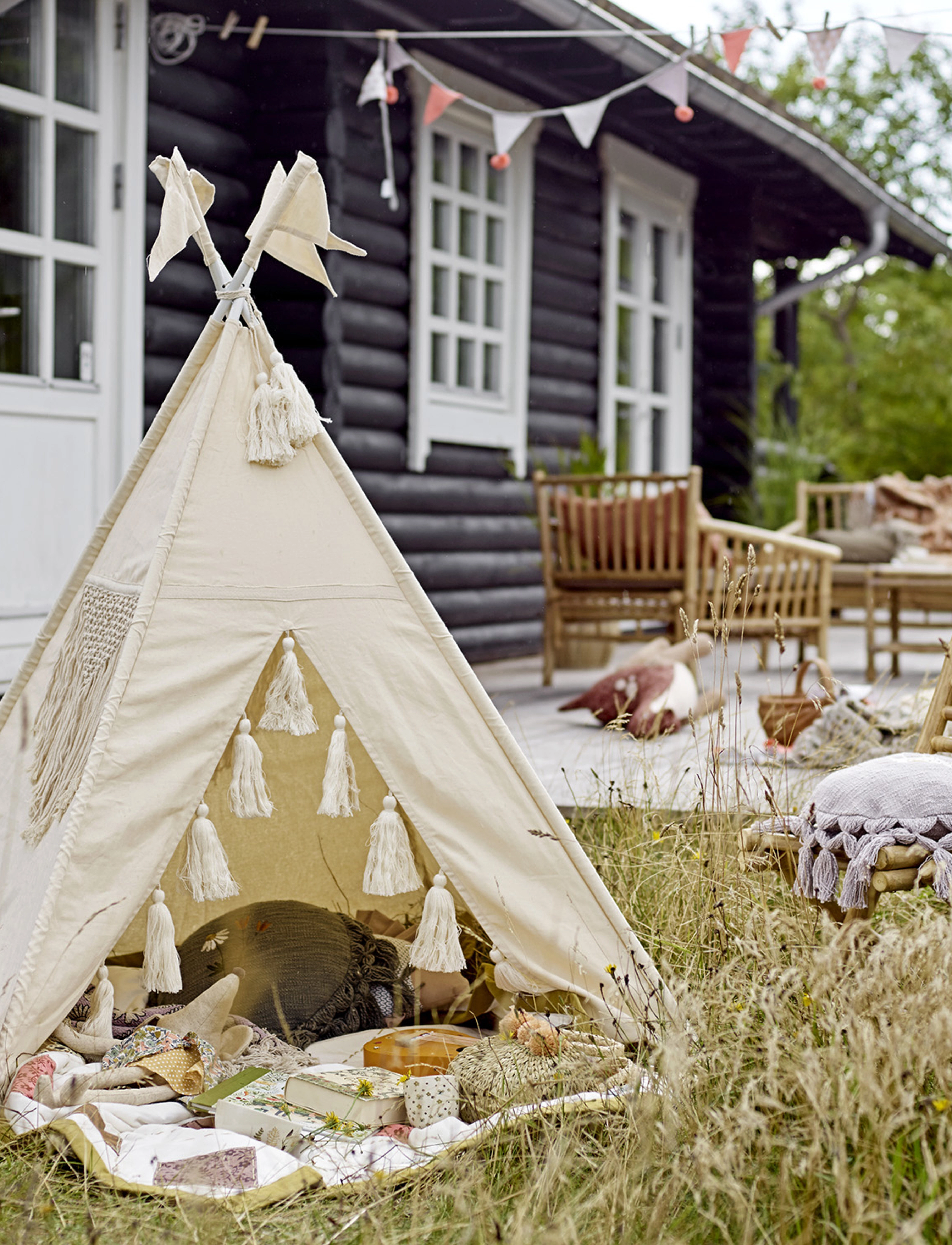 Bloomingville - Fardin Childrenïs Tipi - legetelte - nature - 3