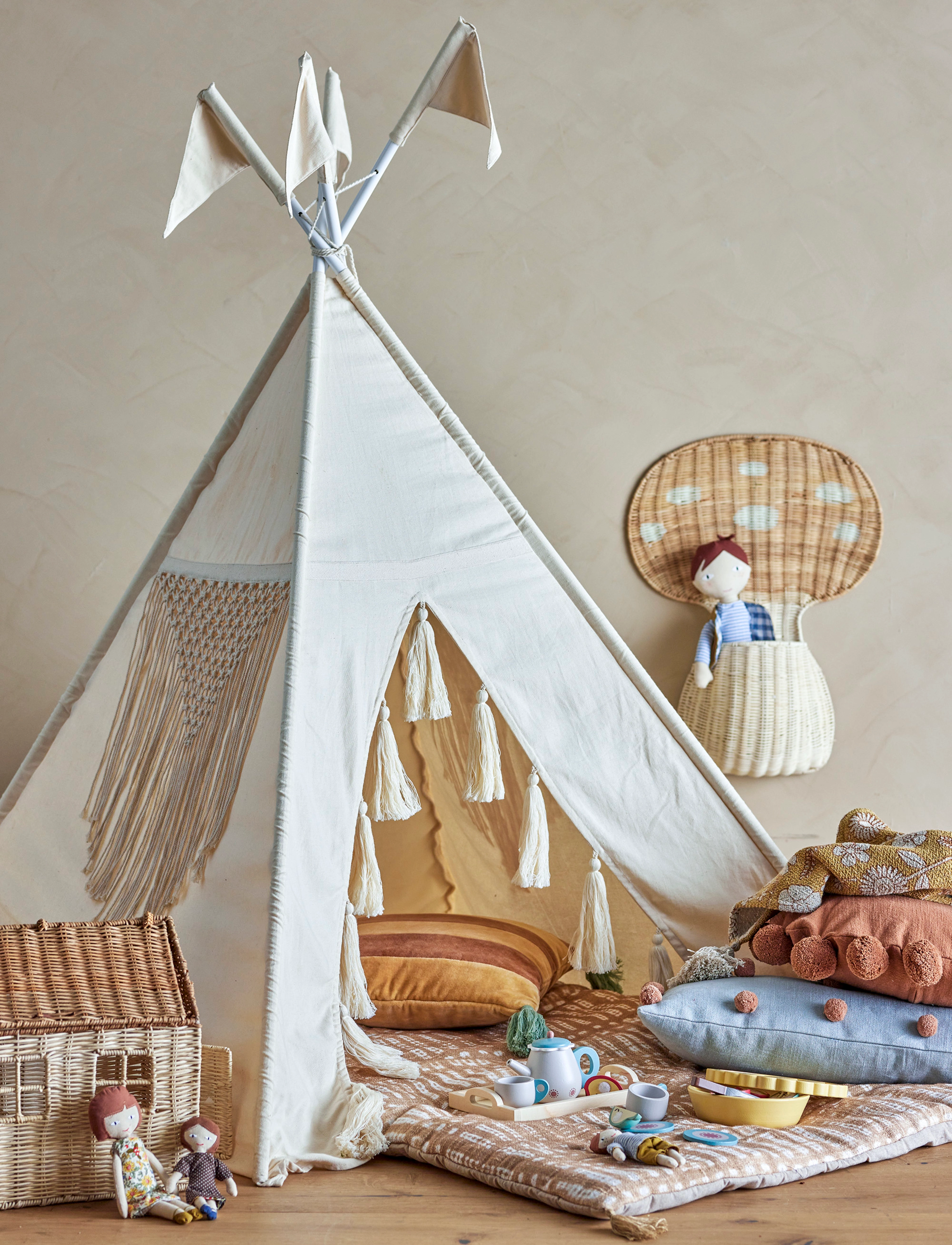Bloomingville - Fardin Childrenïs Tipi - legetelte - nature - 5