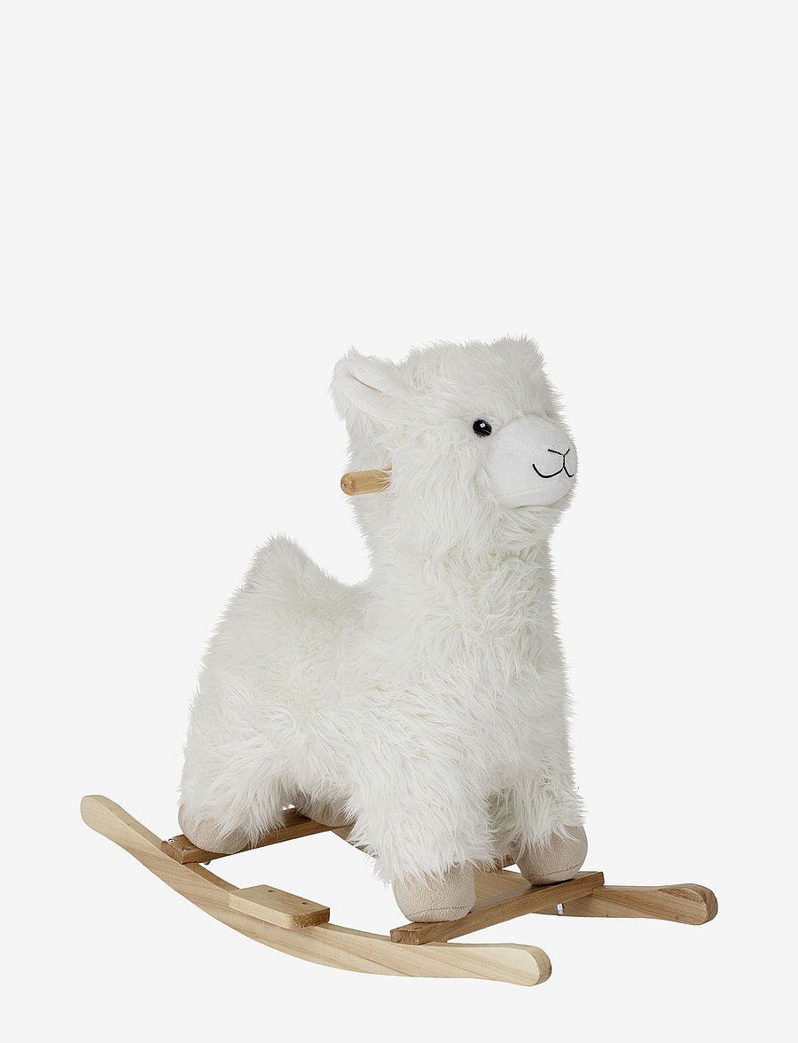 Bloomingville - Kinto Rocking Toy, Lama, White, Polyester - presentidéer - white - 1